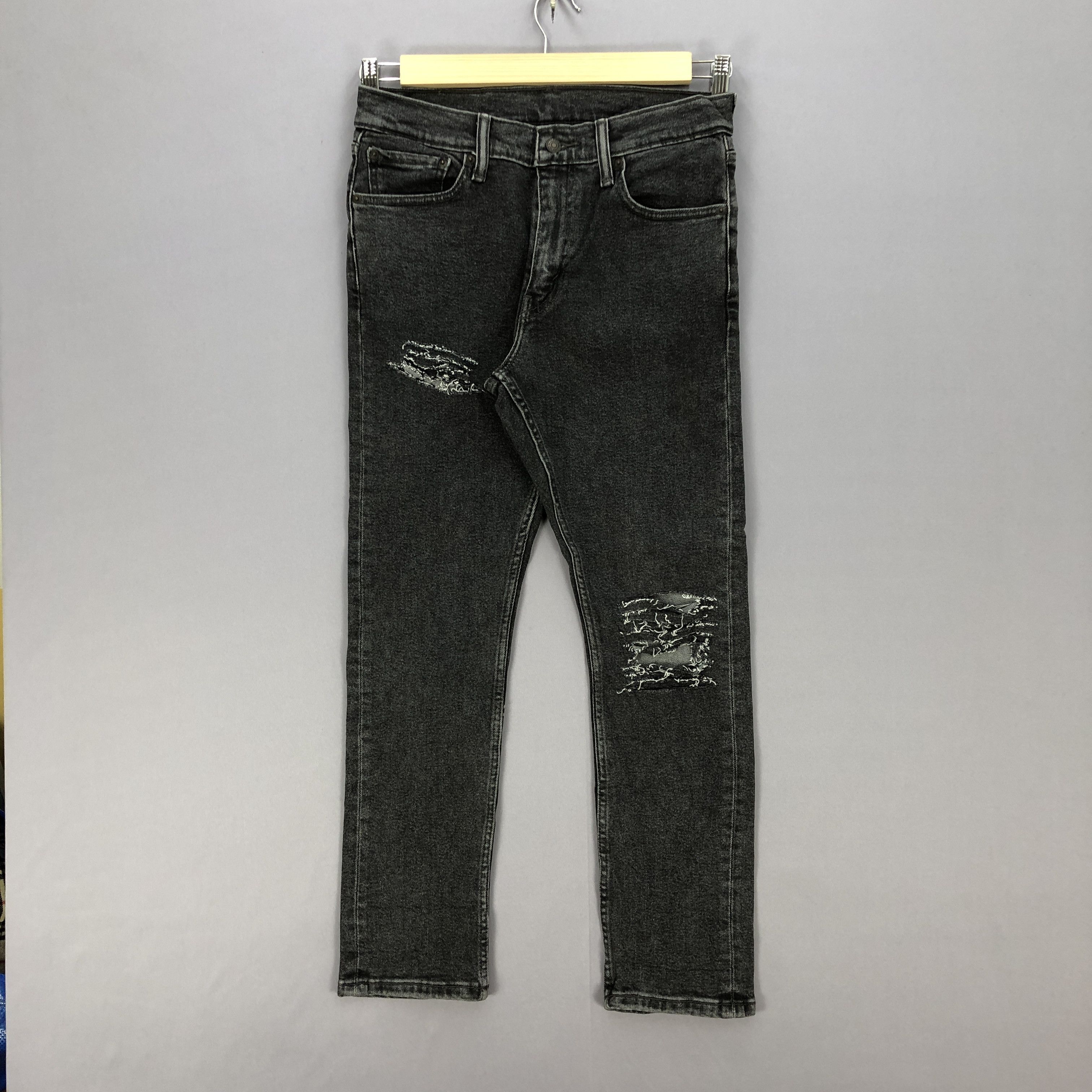 Levi's LVC Y2K Levis 505 Faded Black Jeans Levi's Distressed Denim Size US 32 / EU 48 - 1 Thumbnail