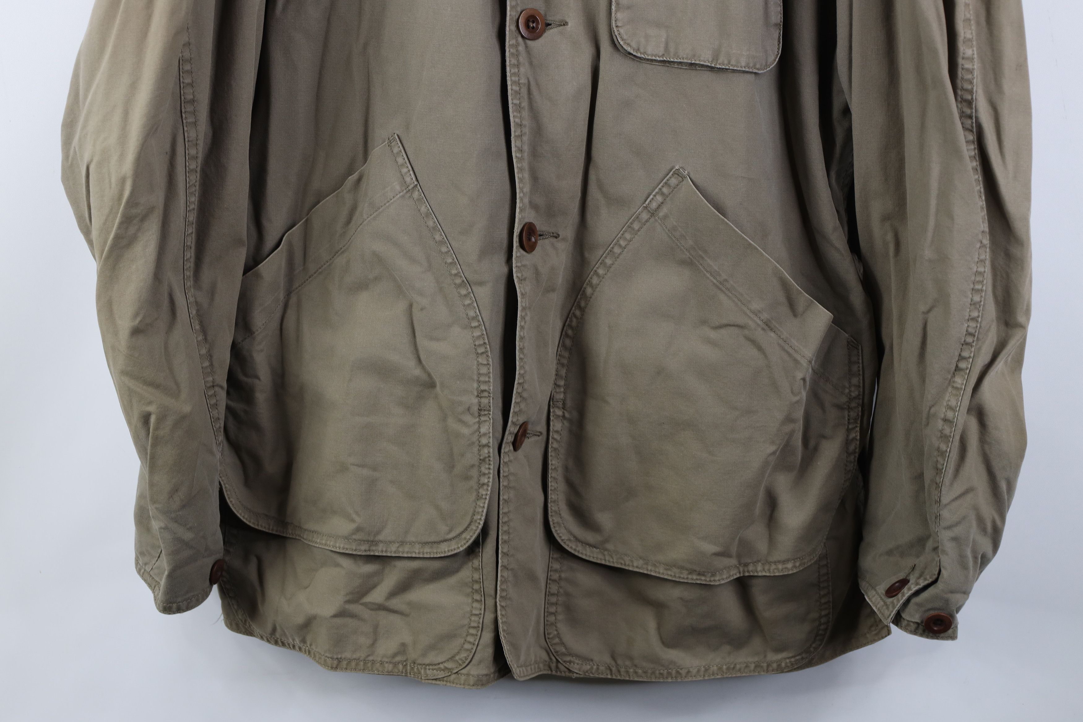 Banana Republic Vintage 90s Banana Republic Safari Chore Barn Jacket Beige Size US S / EU 44-46 / 1 - 3 Thumbnail