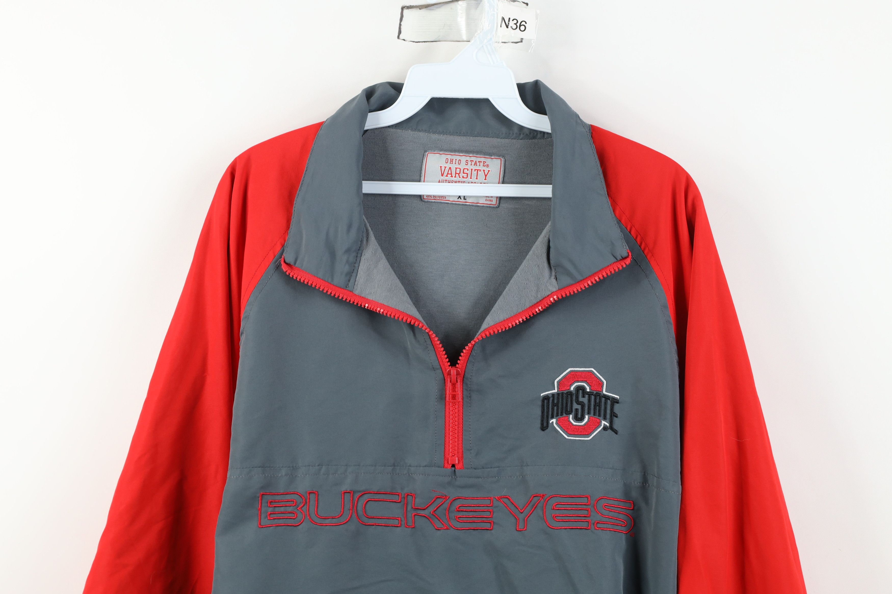 Vintage Vintage 90s Y2K Ohio State University Windbreaker Jacket Size US XL / EU 56 / 4 - 2 Thumbnail