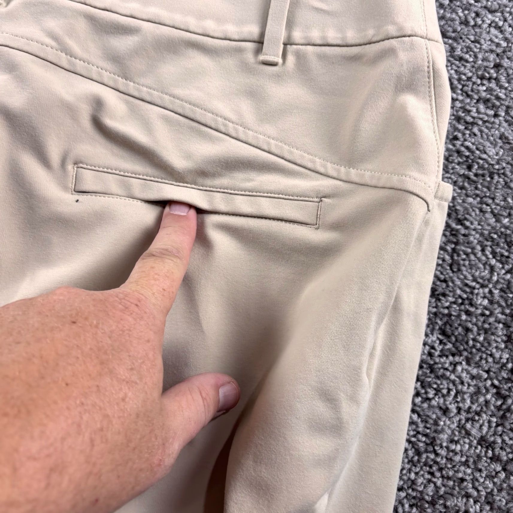 Vintage Public Rec Pants Mens 34x30 Chino Casual Straight Nylon Spandex Ivory Beige Performance Pocketed 30 Inseam Mens Regular, 34 Waist Size US 34 / EU 50 - 6 Thumbnail