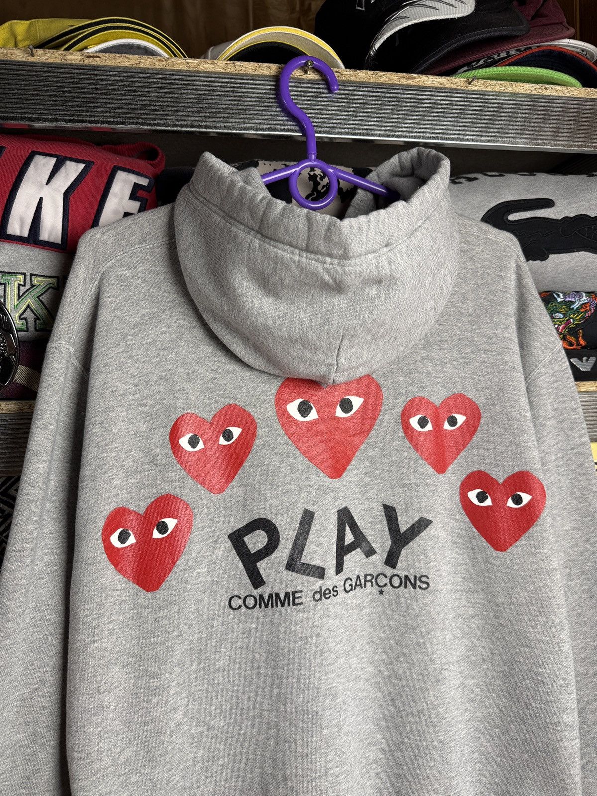 Comme des Garcons Comme Des Garçons Play Zip Hoodie W/ Hearts Size XL / US 12-14 / IT 48-50 - 7 Thumbnail