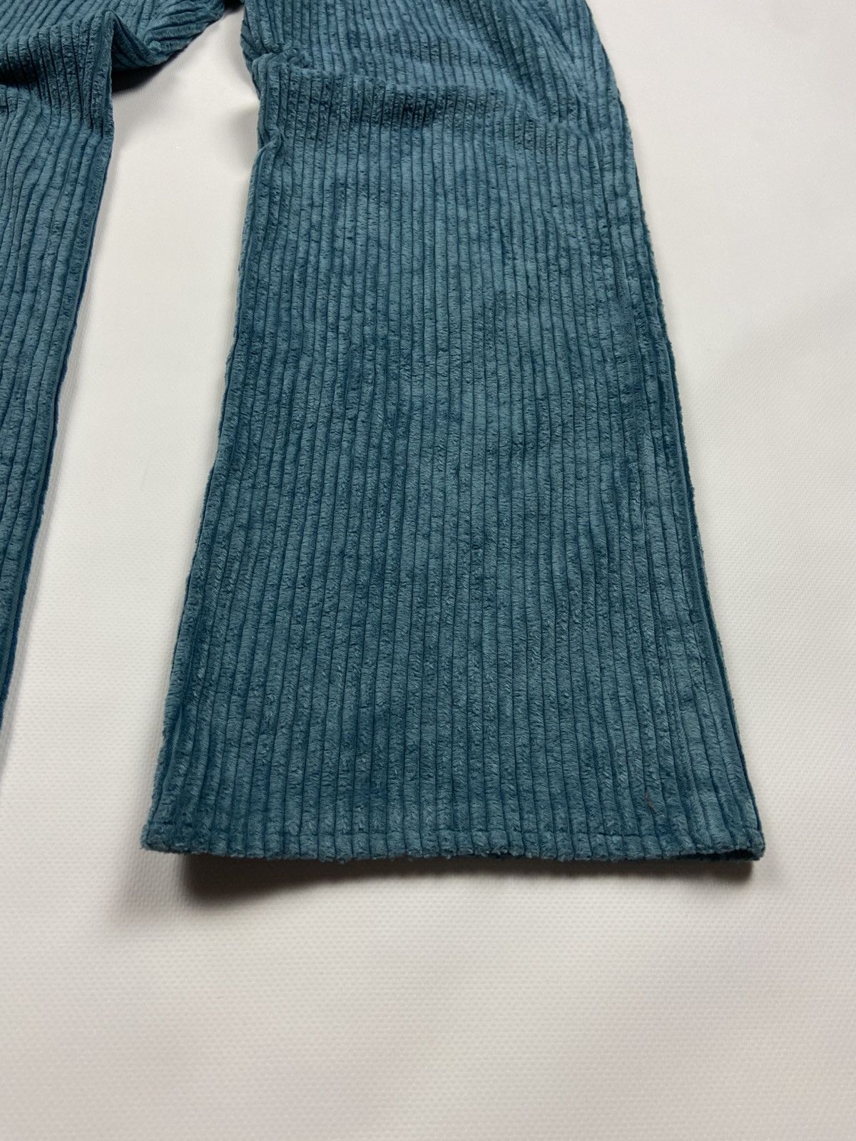 Designer × Isabel Marant Isabel Marant Trousers Turquoise Womens Velvet Striped Pants Size 27" / US 4 / IT 40 - 4 Thumbnail