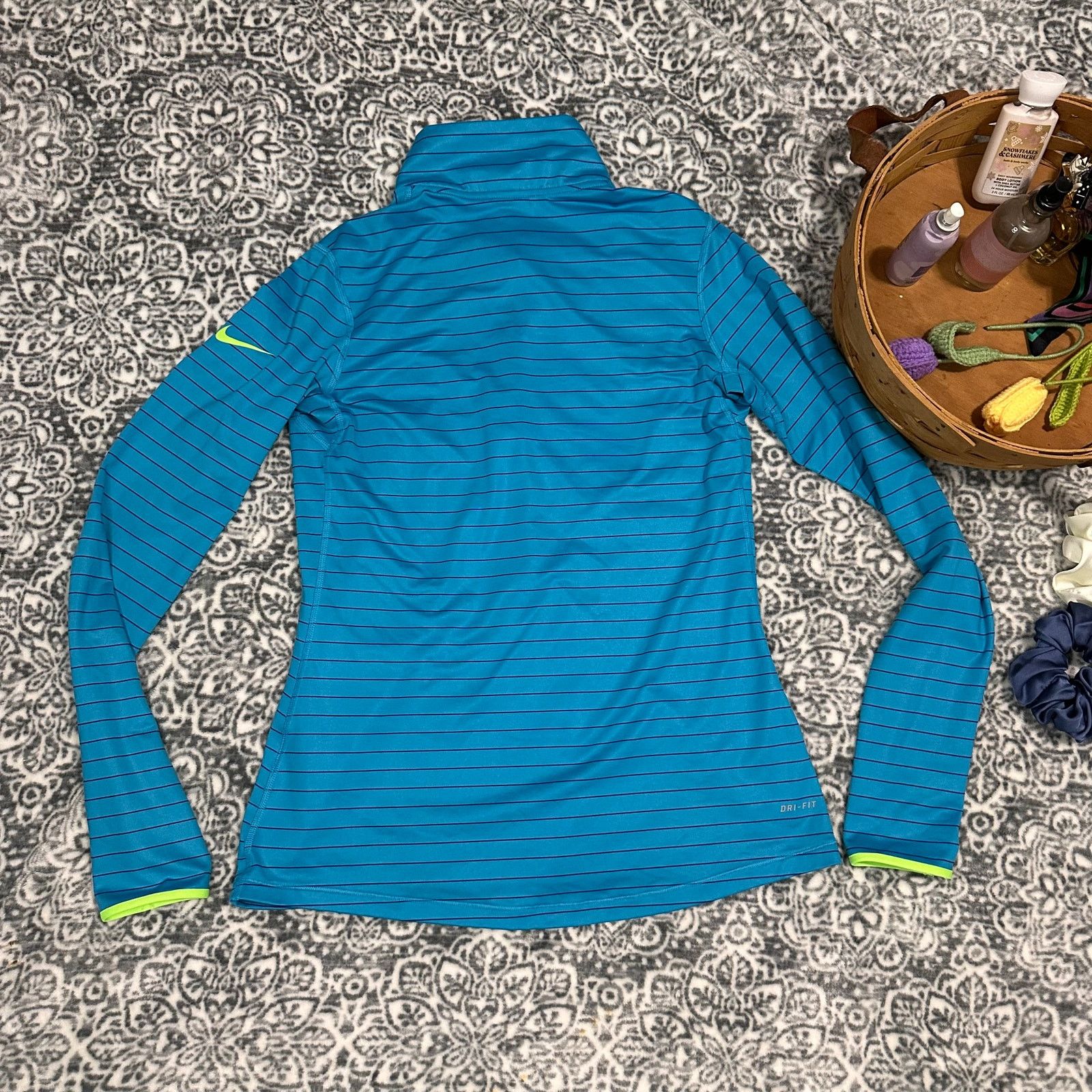 Nike Nike Pro Dri-Fit Half Zip Running Pullover Shirt Size L Size L / US 10 / IT 46 - 2 Thumbnail