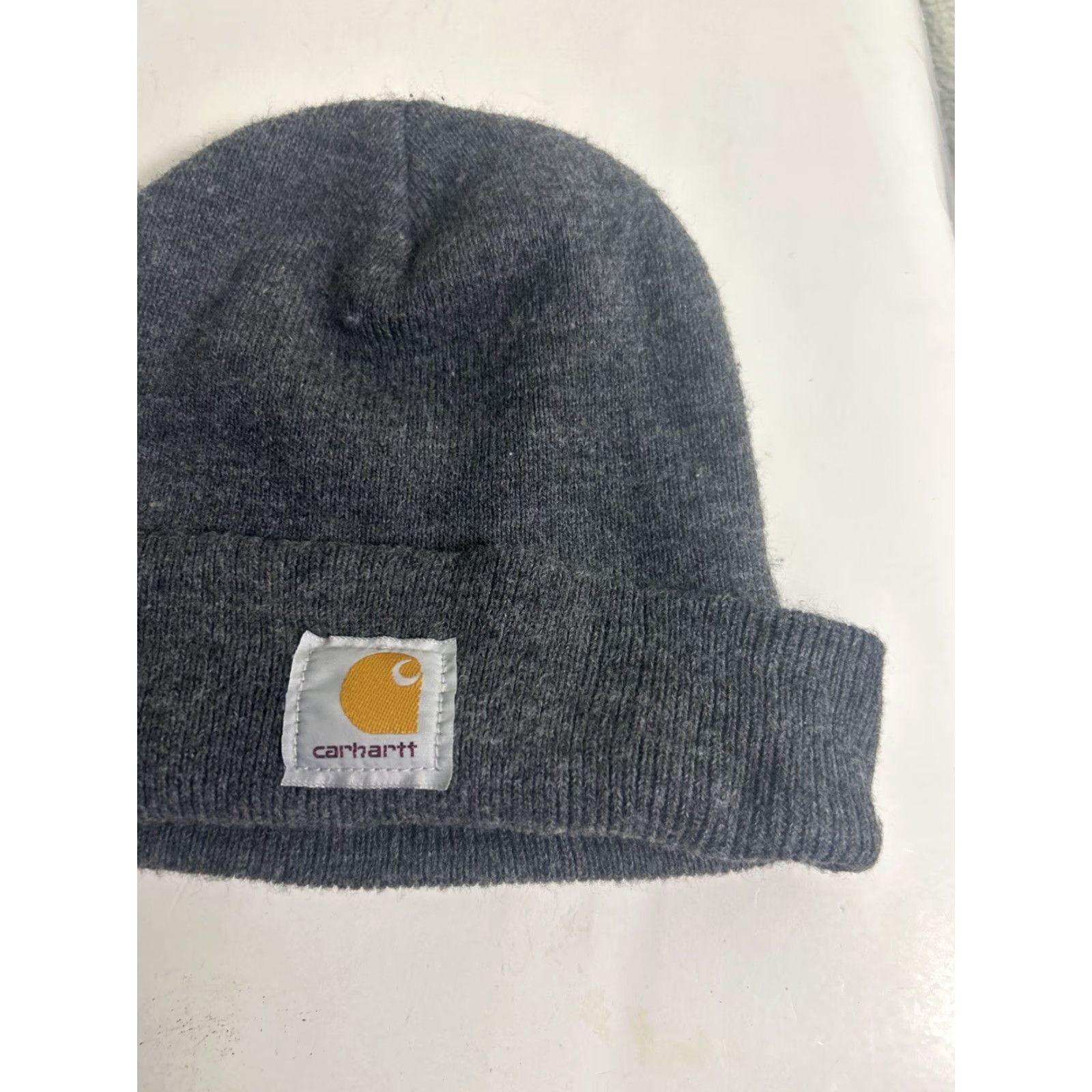 Carhartt Carhartt Beanie Mens One Size Gray Acrylic Knit Skull Cap Charcoal Size ONE SIZE - 3 Thumbnail