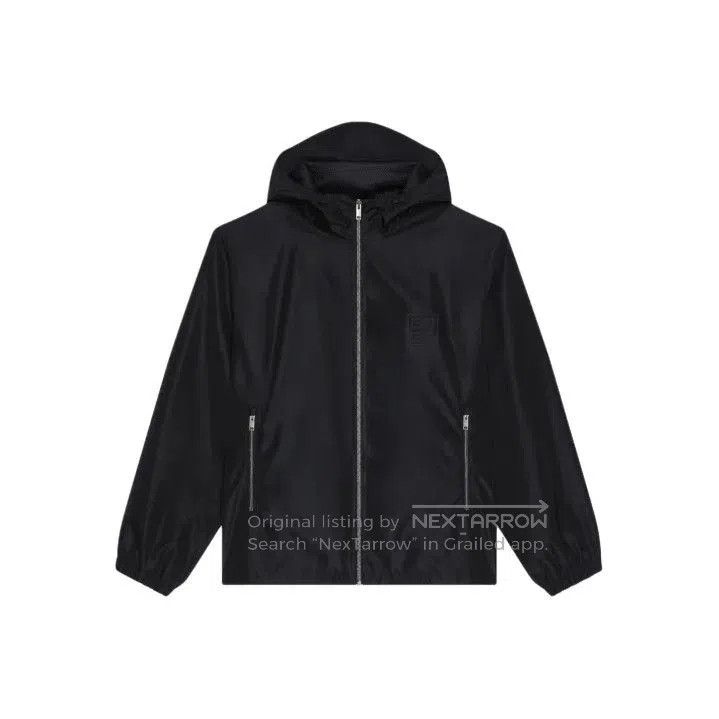Givenchy Givenchy Men's Black Hooded Zip Windbreaker. Size US M / EU 48-50 / 2 - 1 Thumbnail