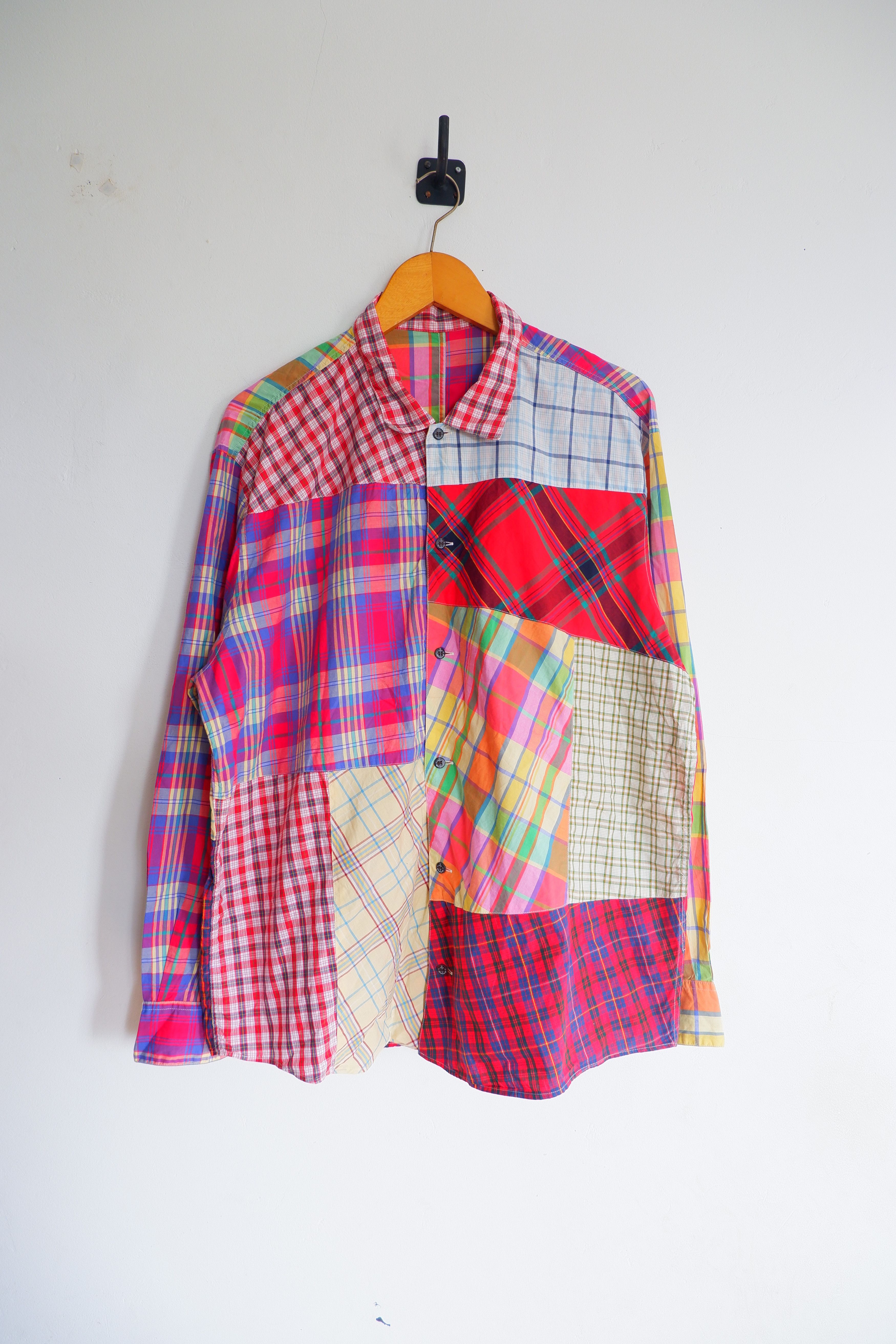 Issey Miyake Vintage Papas Patchwork Button Down Shirts Size US L / EU 52-54 / 3 - 1 Thumbnail