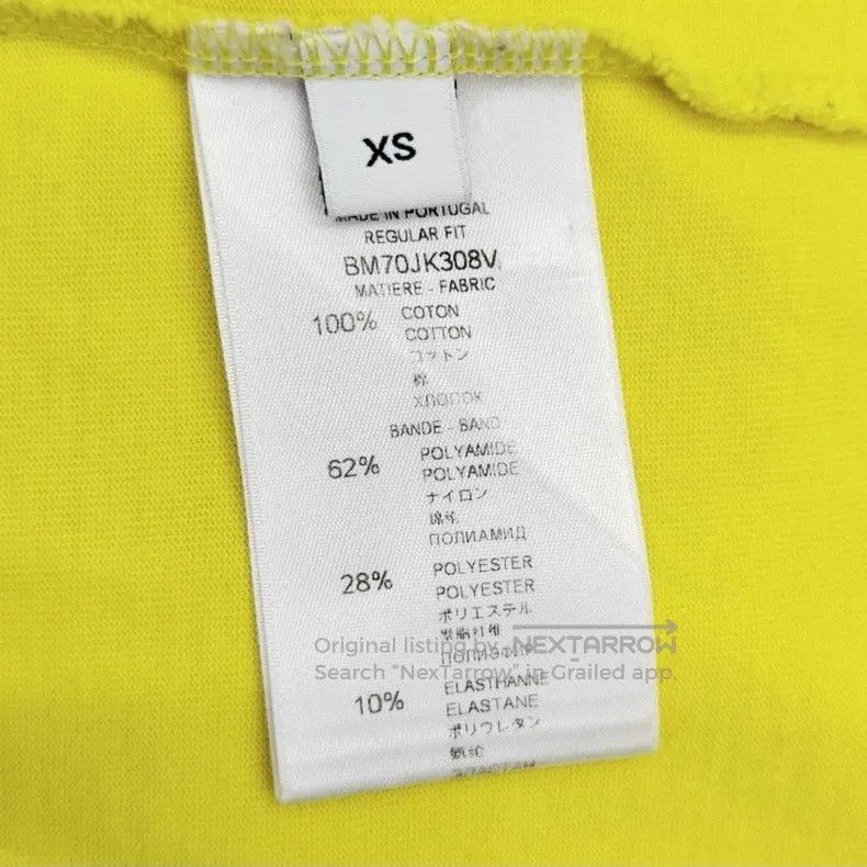 Givenchy Givenchy Sleeve Logo Yellow T-Shirt Size US XS / EU 42 / 0 - 4 Thumbnail