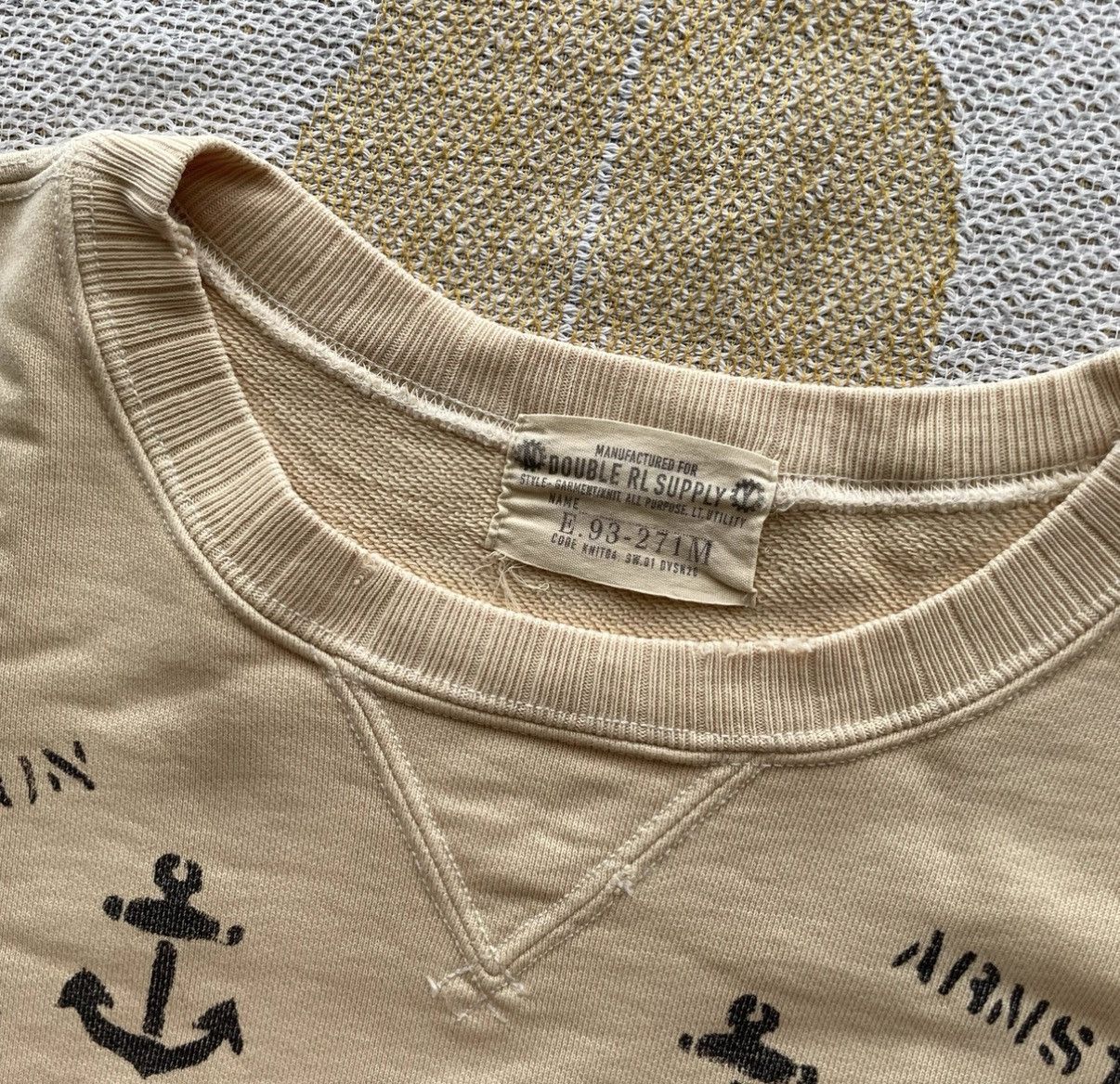 Polo Ralph Lauren Ralph Lauren Double RL RRL Navy Signature Sweatshirt K22 Size US S / EU 44-46 / 1 - 4 Thumbnail
