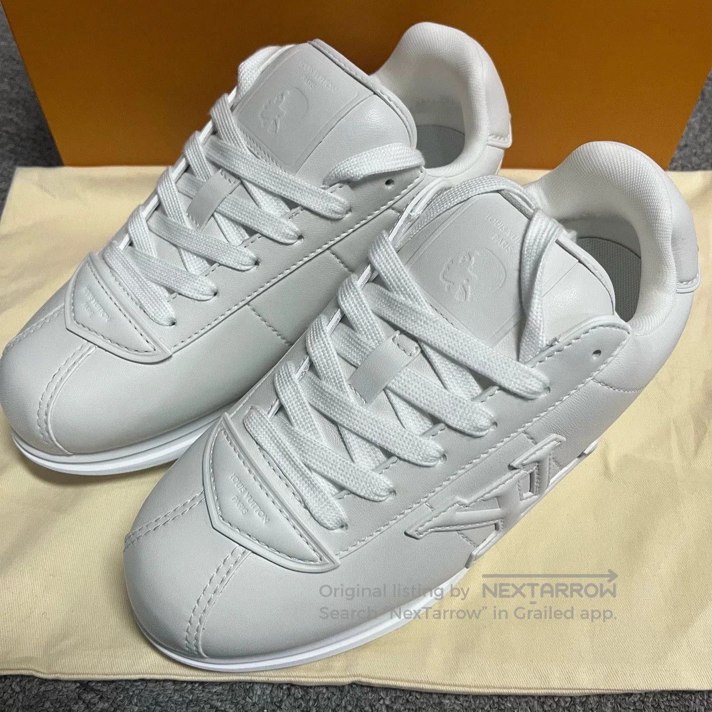 Louis Vuitton louis vuitton white casual low-top shoes. Size US 5 / EU 37 - 2 Thumbnail