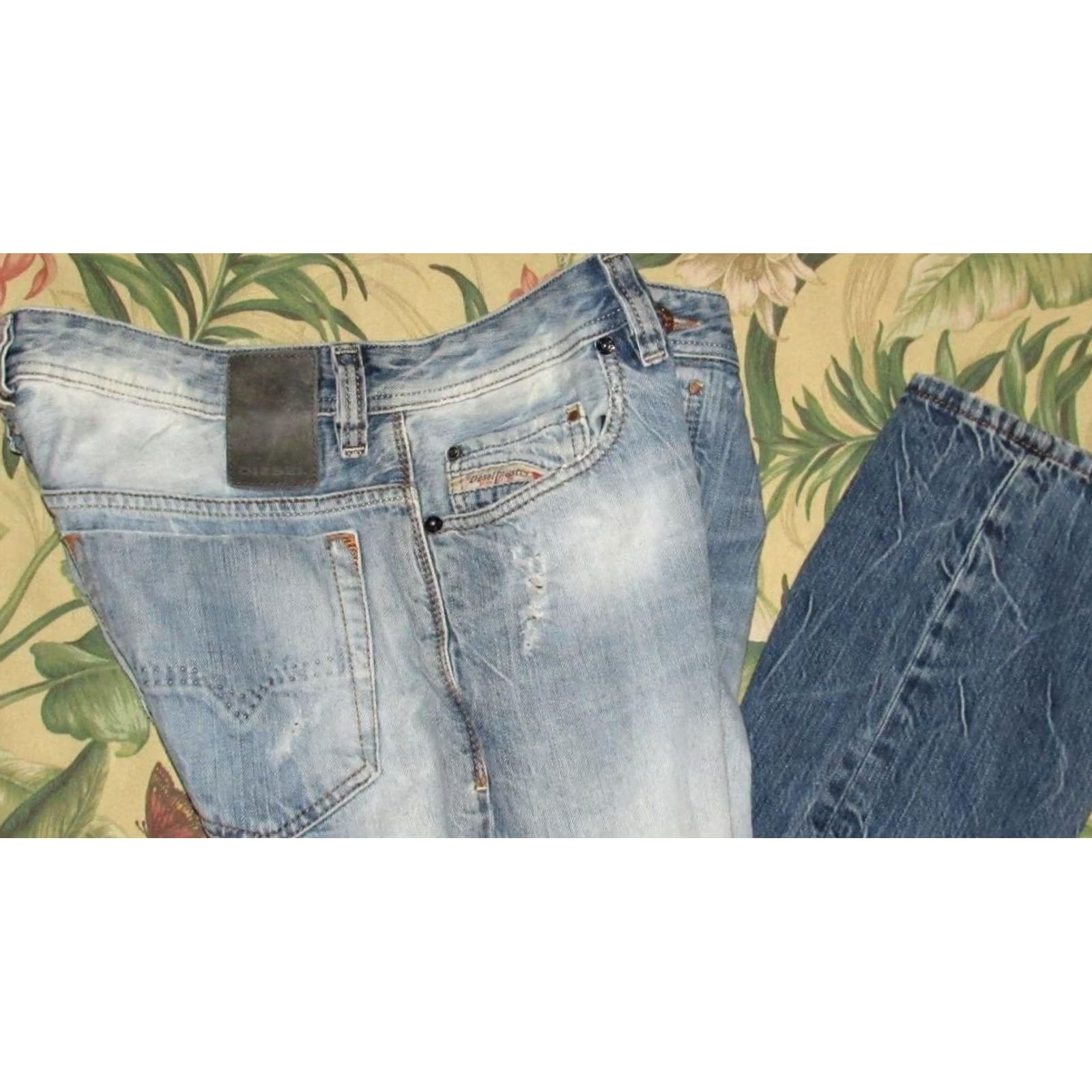 Diesel DIESEL Safado Denim Jeans Button Fly Slim Fit 34 x 32 Men Blue 34x32 Mens Jeans Size US 34 / EU 50 - 2 Thumbnail