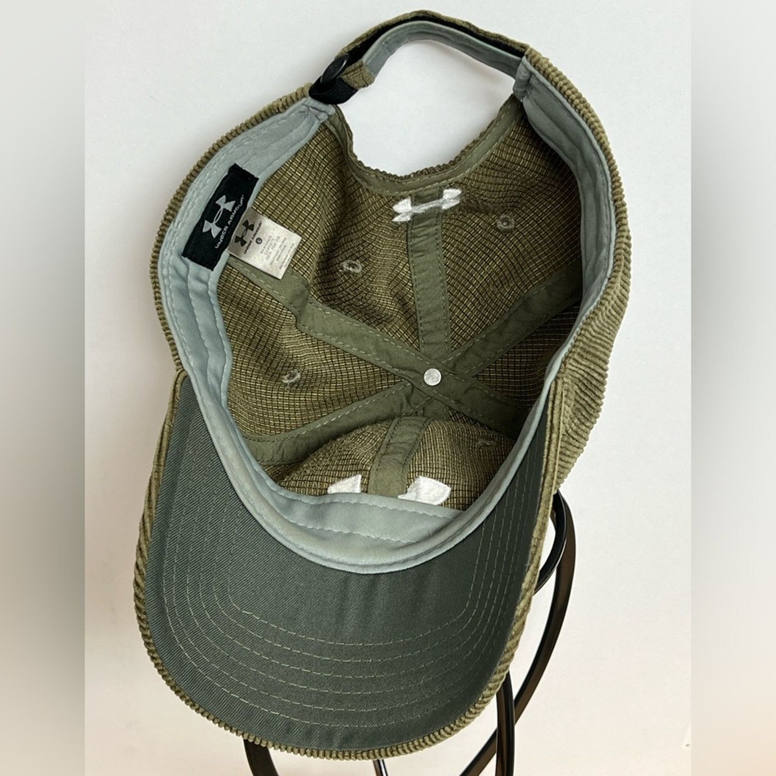 Under Armour Under Armour Corduroy Hat Strap Back Military Green Army L Size ONE SIZE - 4 Thumbnail