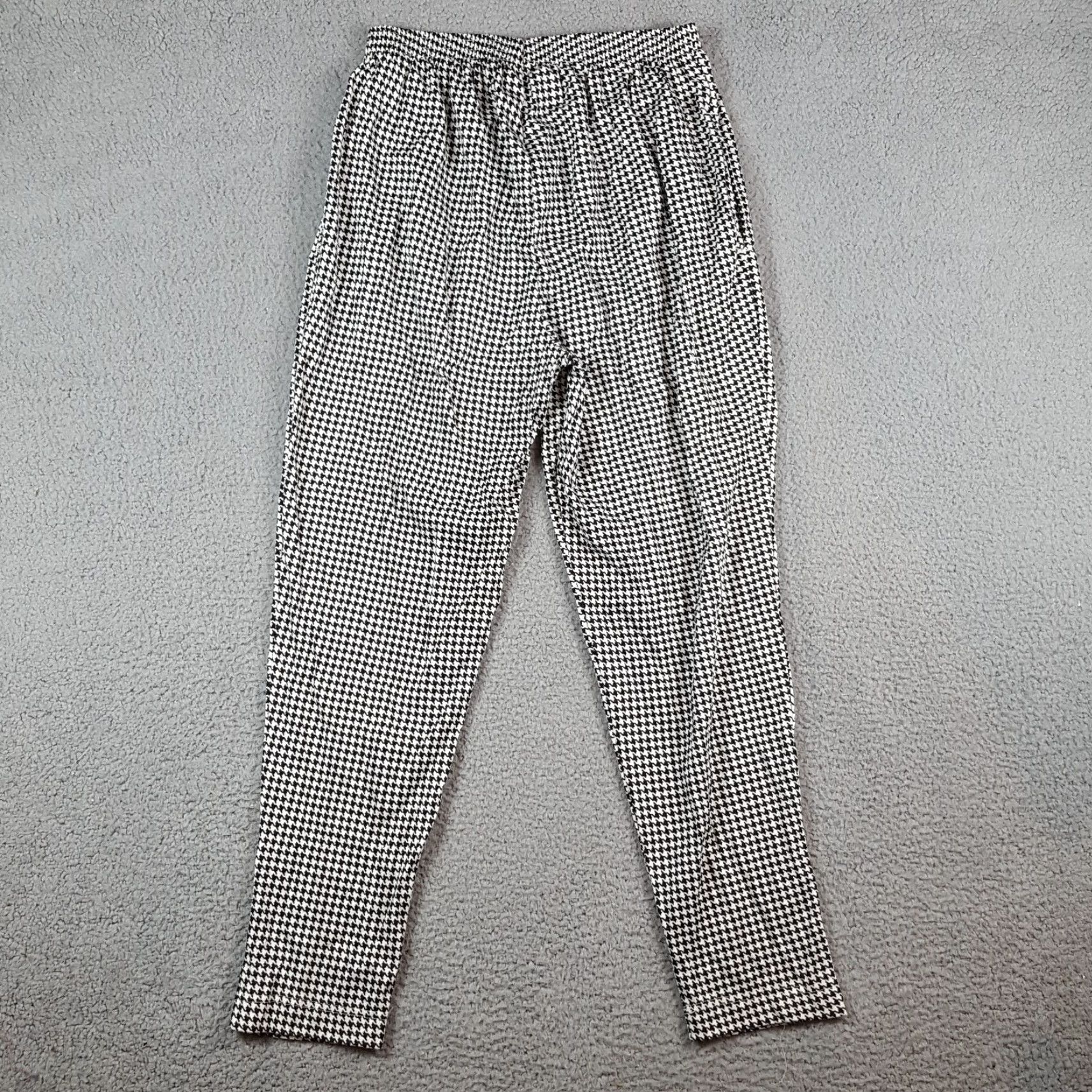 Vintage VINTAGE Houndtooth Print Tapered Women's Size 1X Stretch Waist Gym Sweat Pants Size 40" / US 18 - 5 Thumbnail