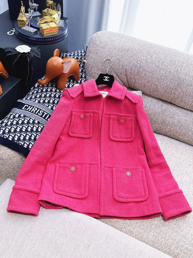 Chanel Chanel 20C early spring series rose red long-sleeved braid Size XS / US 0-2 / IT 36-38 - 1 Thumbnail