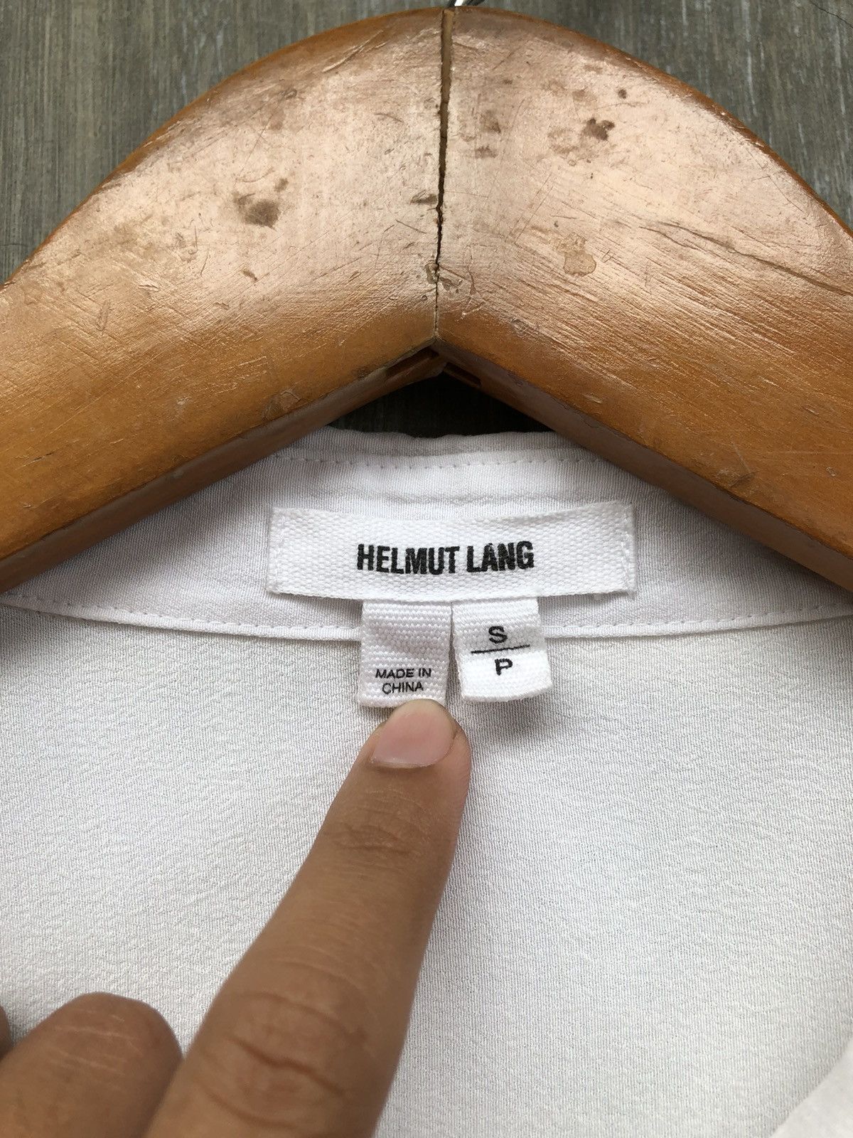 Helmut Lang Helmut Lang Broken White Button Up Shirt Size S / US 4 / IT 40 - 4 Thumbnail