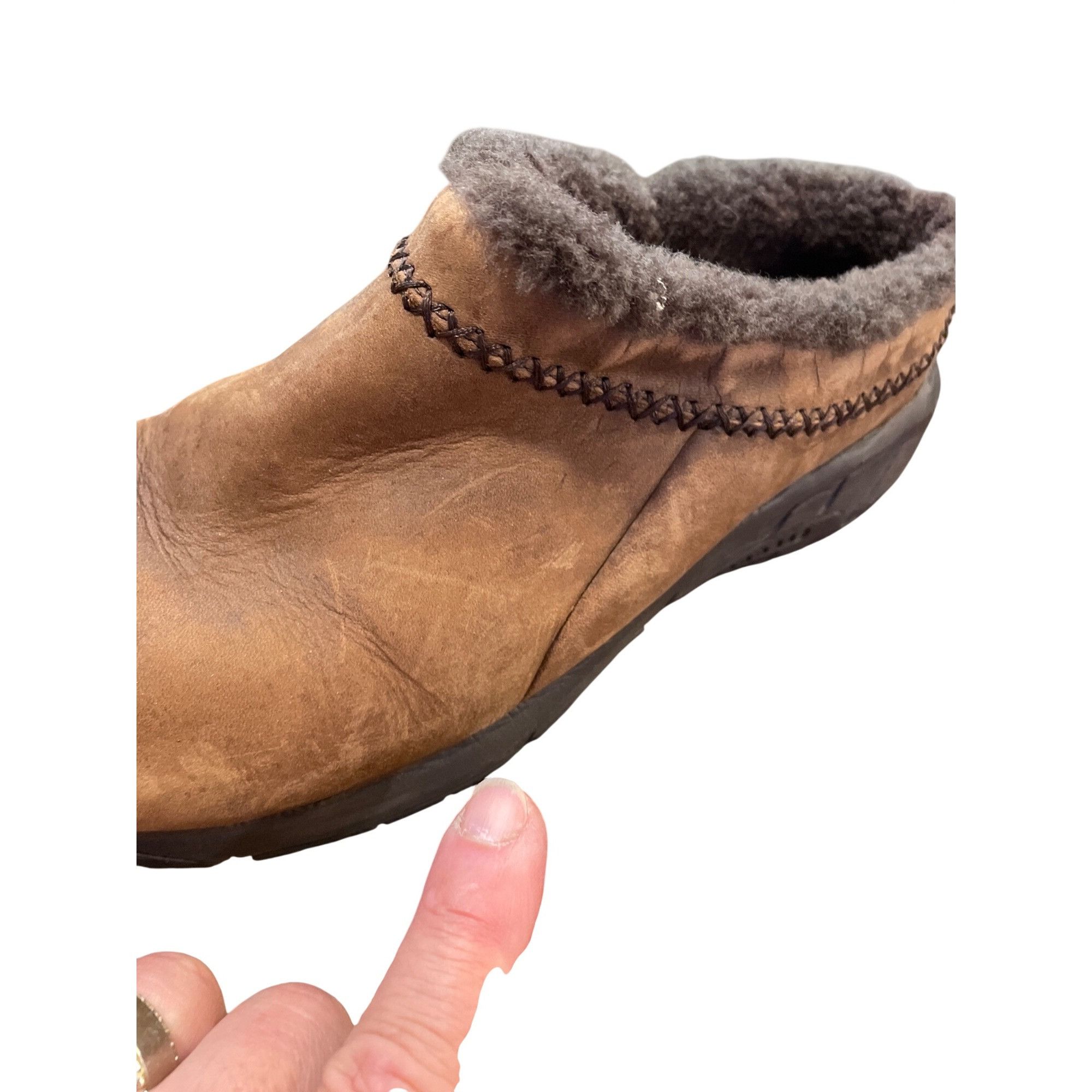 Merrell Merrell wms brown leather wool lined moc clogs shoes sz 8.5 Size US 8.5 / IT 38.5 - 17 Thumbnail