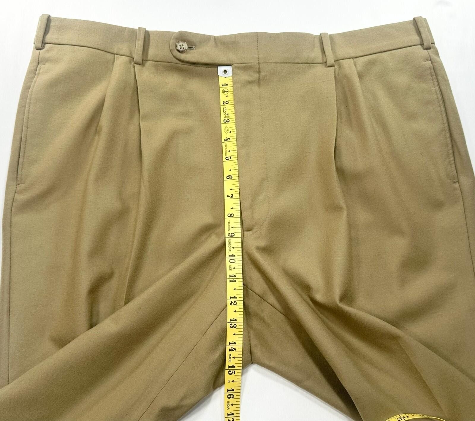 Tom James Tom James Royal Classic Tailored Dress Pants Brown Men 40/28 Size US 40 / EU 56 - 4 Thumbnail