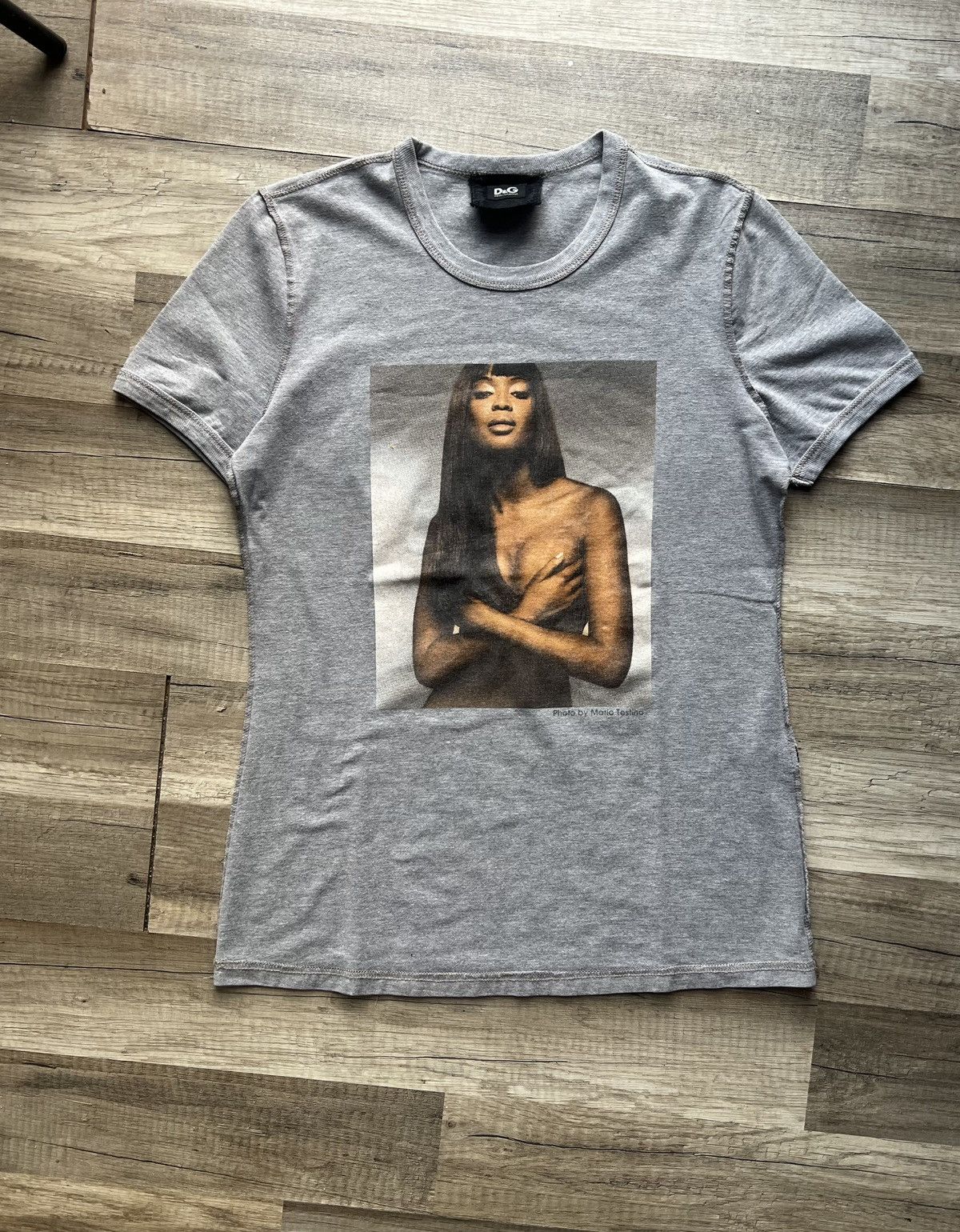 Dolce & Gabbana Dolce&Gabbana T-Shirt Photo by Mario Testino Naomi Campbell Size S / US 4 / IT 40 - 2 Thumbnail