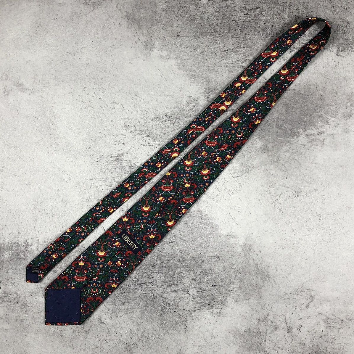 Liberty Liberty Floral Pattern Silk Tie Size ONE SIZE - 10 Thumbnail