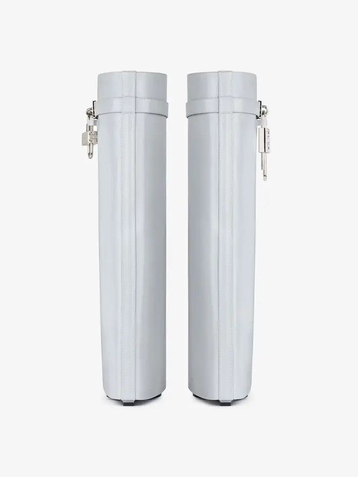 Givenchy o1B3y1r0226 Shark Lock Boots in White Size US 12 / IT 42 - 2 Thumbnail