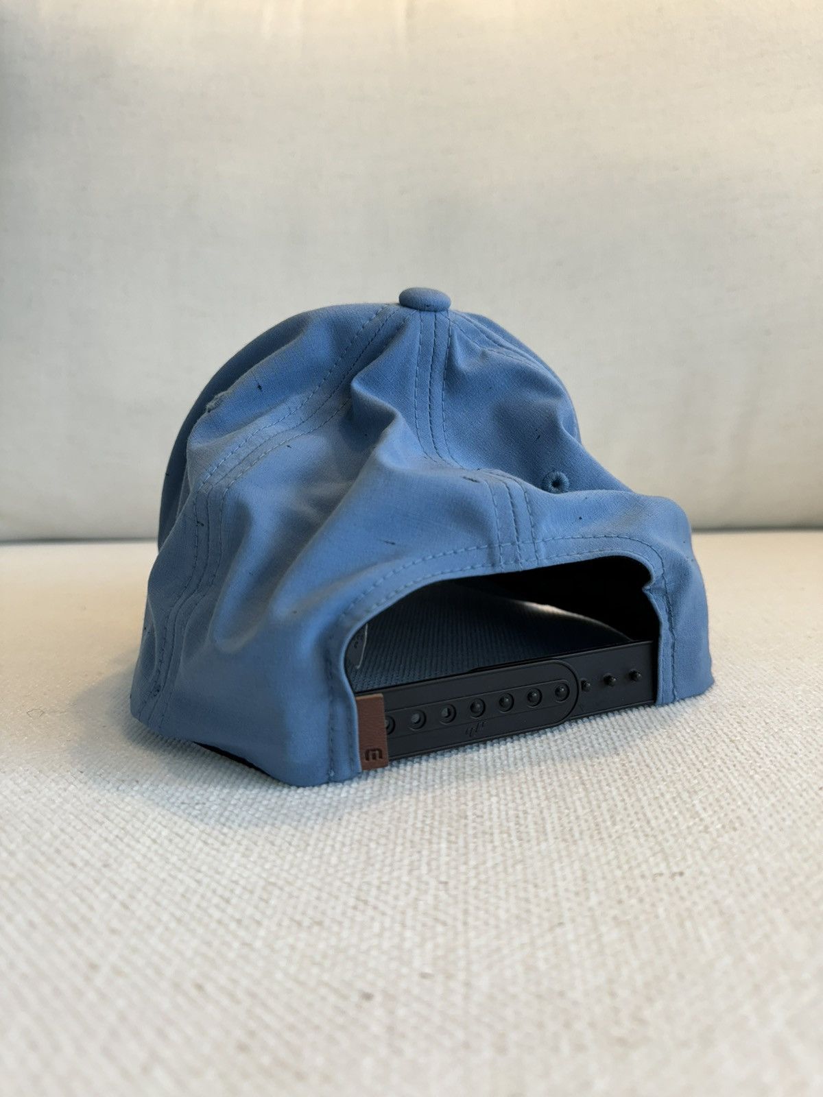 TravisMathew Men’s Travis Mathew Hat (Blue w/ Leather Patch) Size ONE SIZE - 3 Thumbnail