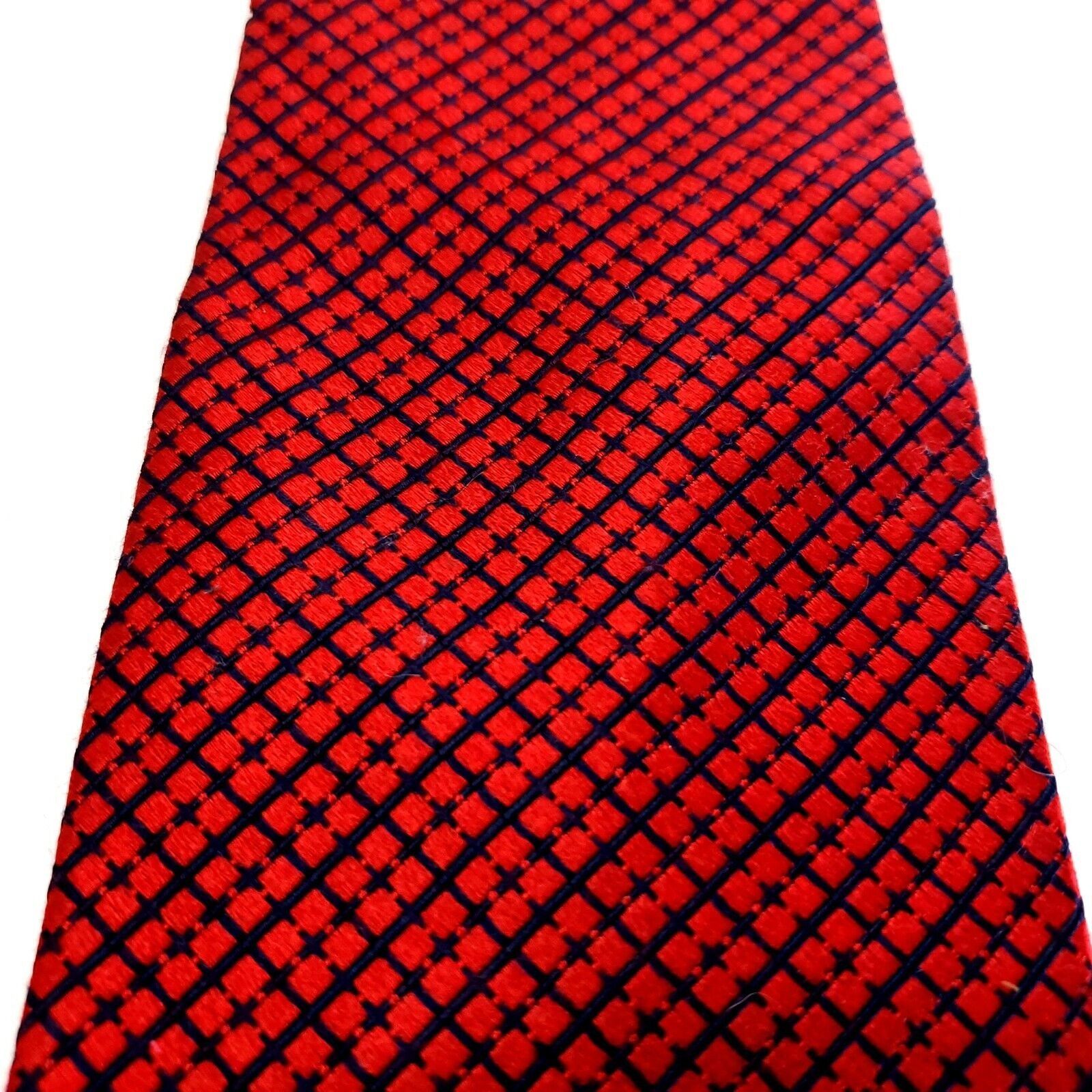 Jos. A. Bank Jos A Bank Signature Collection Silk Tie Woven Red Black Che Size ONE SIZE - 2 Thumbnail