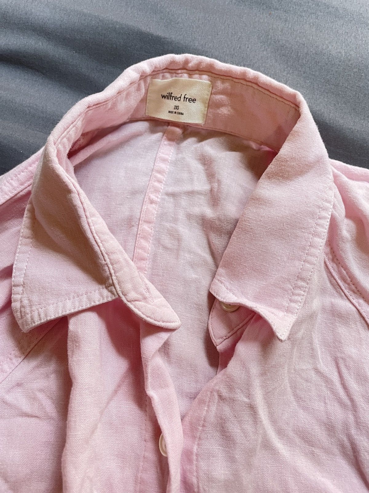 Aritzia 🌸 Wilfred Free Linen Blend Shirt Dress – Pink, Fits Small, Size S / US 4 / IT 40 - 1 Thumbnail