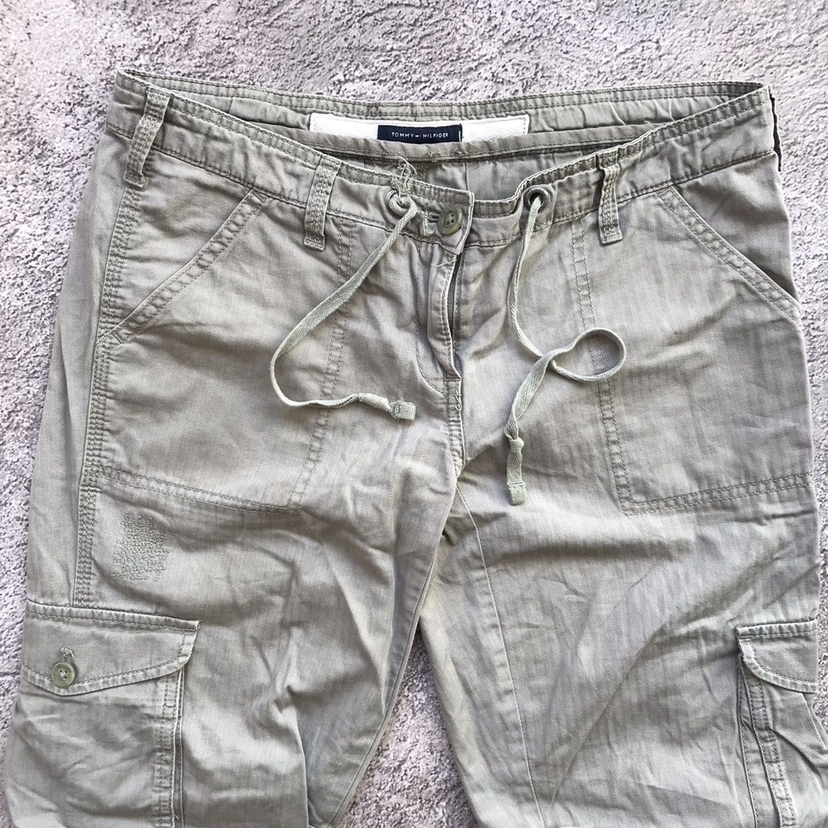 Vintage Vintage 90s Baggy Cargo Pants Distressed Parachute Streetwea Size 30" / US 8 / IT 44 - 5 Thumbnail