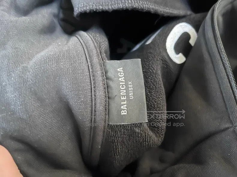 Balenciaga Balenciaga Black Half-Zip Ski Embroidered Logo Sweatshirt Size US S / EU 44-46 / 1 - 4 Thumbnail