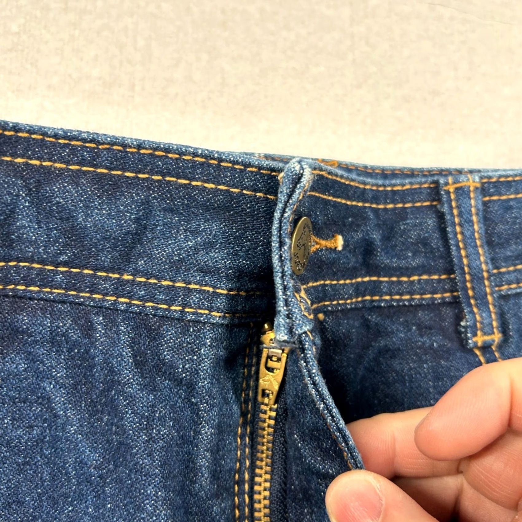 Jordache VINTAGE Jordache Jeans Womens Bootcut High Rise Dark 36L 70s 80s Hong Kong Size 24" / US 00 / IT 34 - 3 Thumbnail