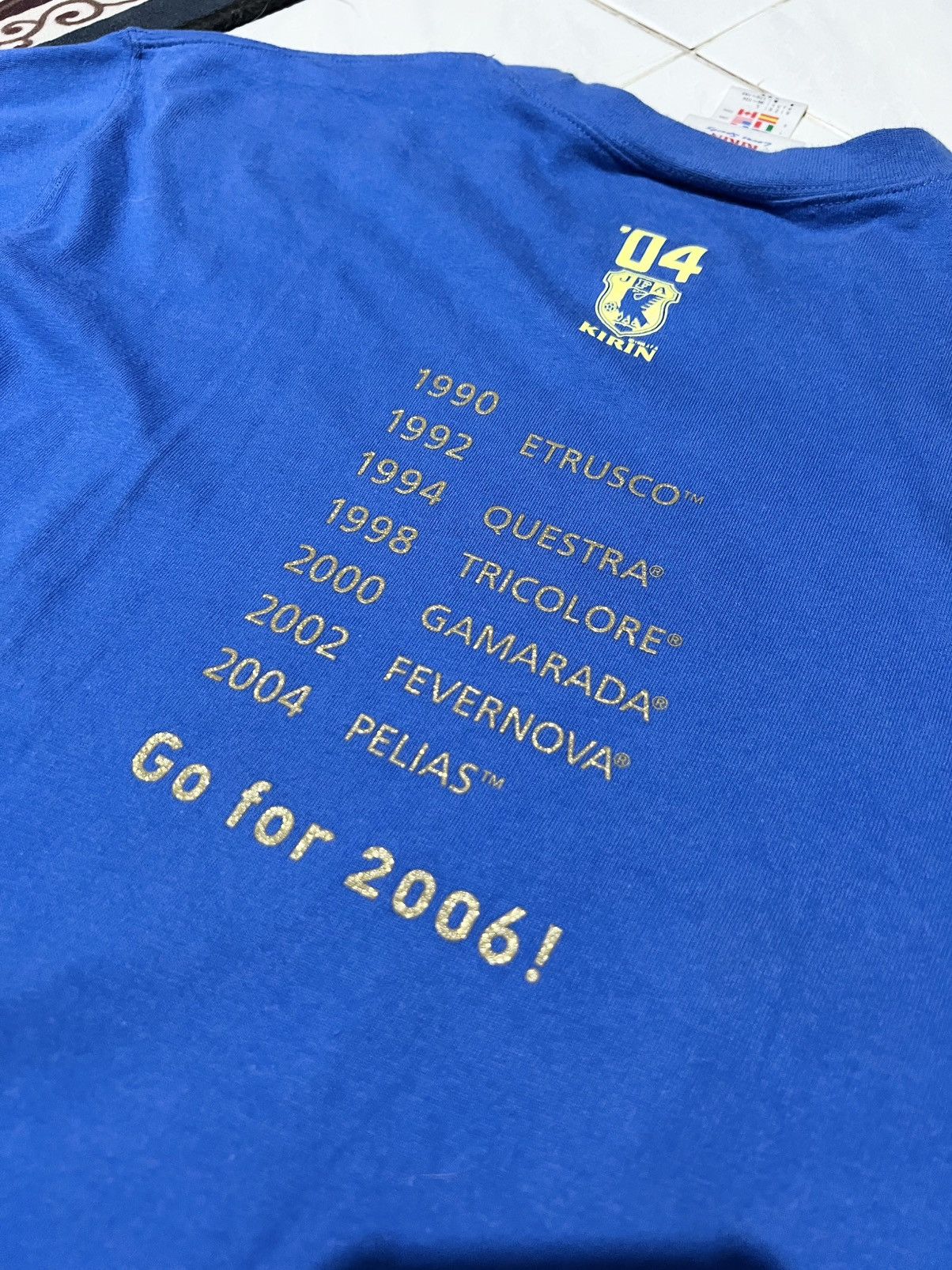 Adidas Vintage Tee Adidas Japan Ball 2006 Size US XL / EU 56 / 4 - 4 Thumbnail