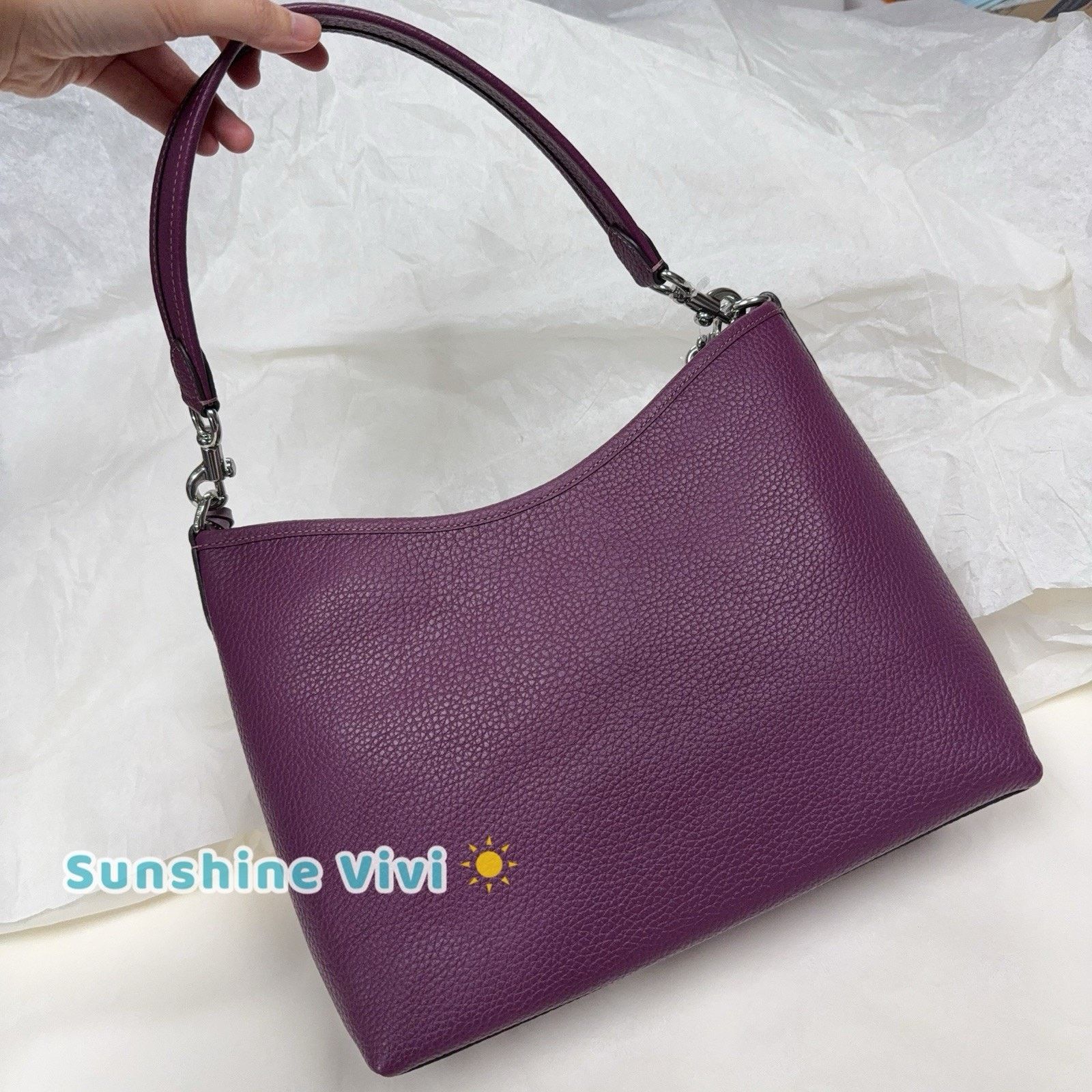 Coach NWT Coach Laurel Shoulder Bag Flower Charm Leather CCE35 Size ONE SIZE - 5 Thumbnail