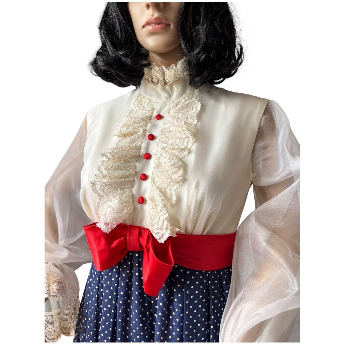 Vintage 1900s Vtg Edwardian Style Mary Poppins Dress small- medium Size S / US 4 / IT 40 - 3 Thumbnail
