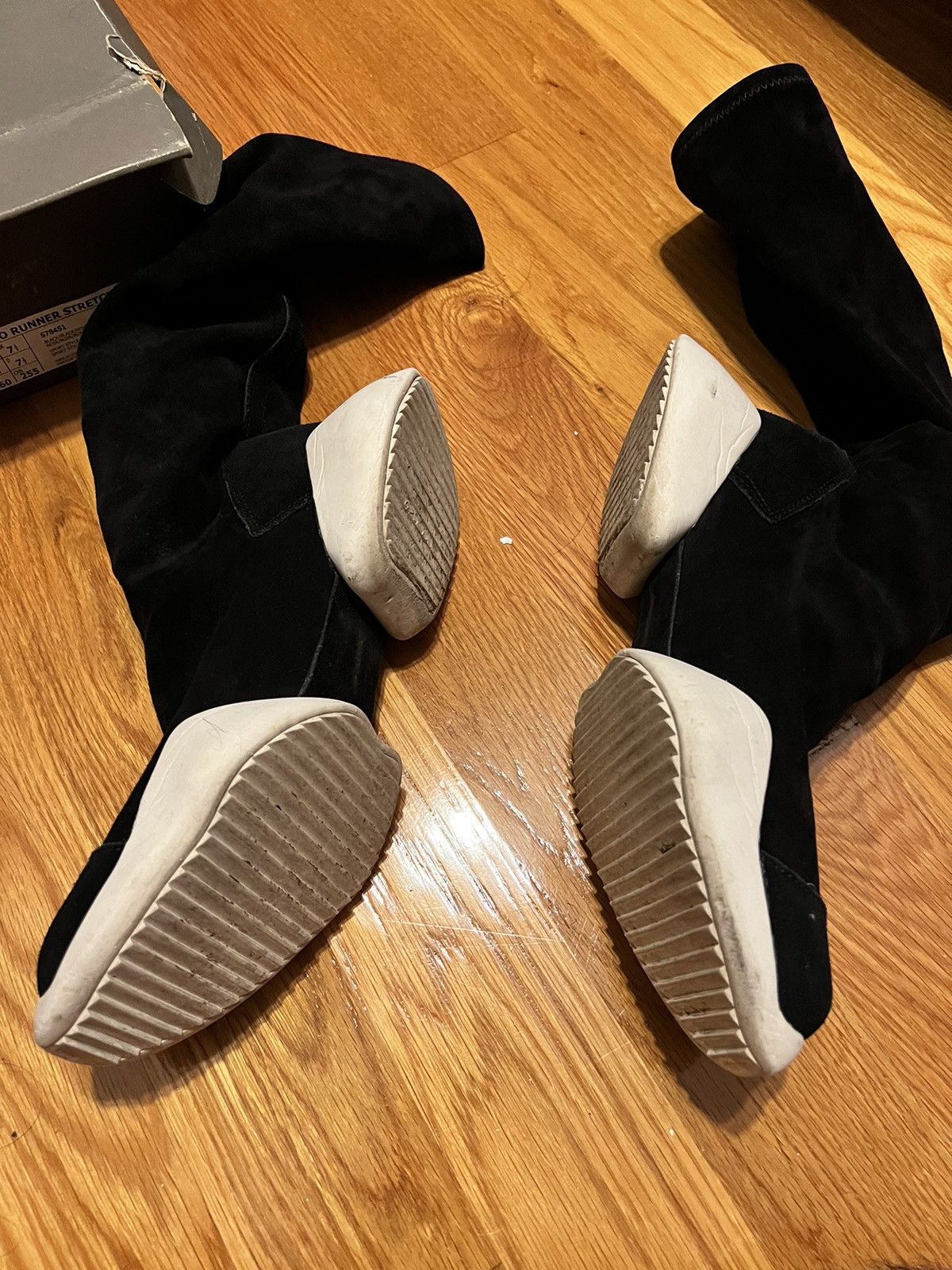 Rick Owens Drkshdw Rick Owens x Adidas stretch boots Size US 8 / EU 41 - 3 Thumbnail