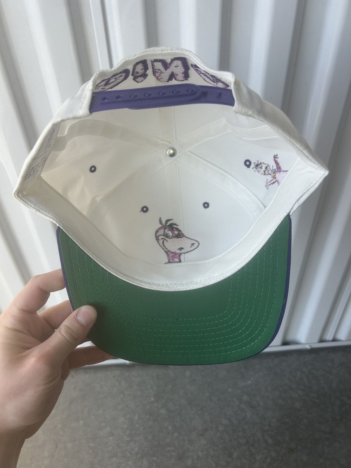 Cartoon Network × Vintage Vintage 1994 The Flintstones Dino Blockhead SnapBack Hat Size ONE SIZE - 5 Thumbnail
