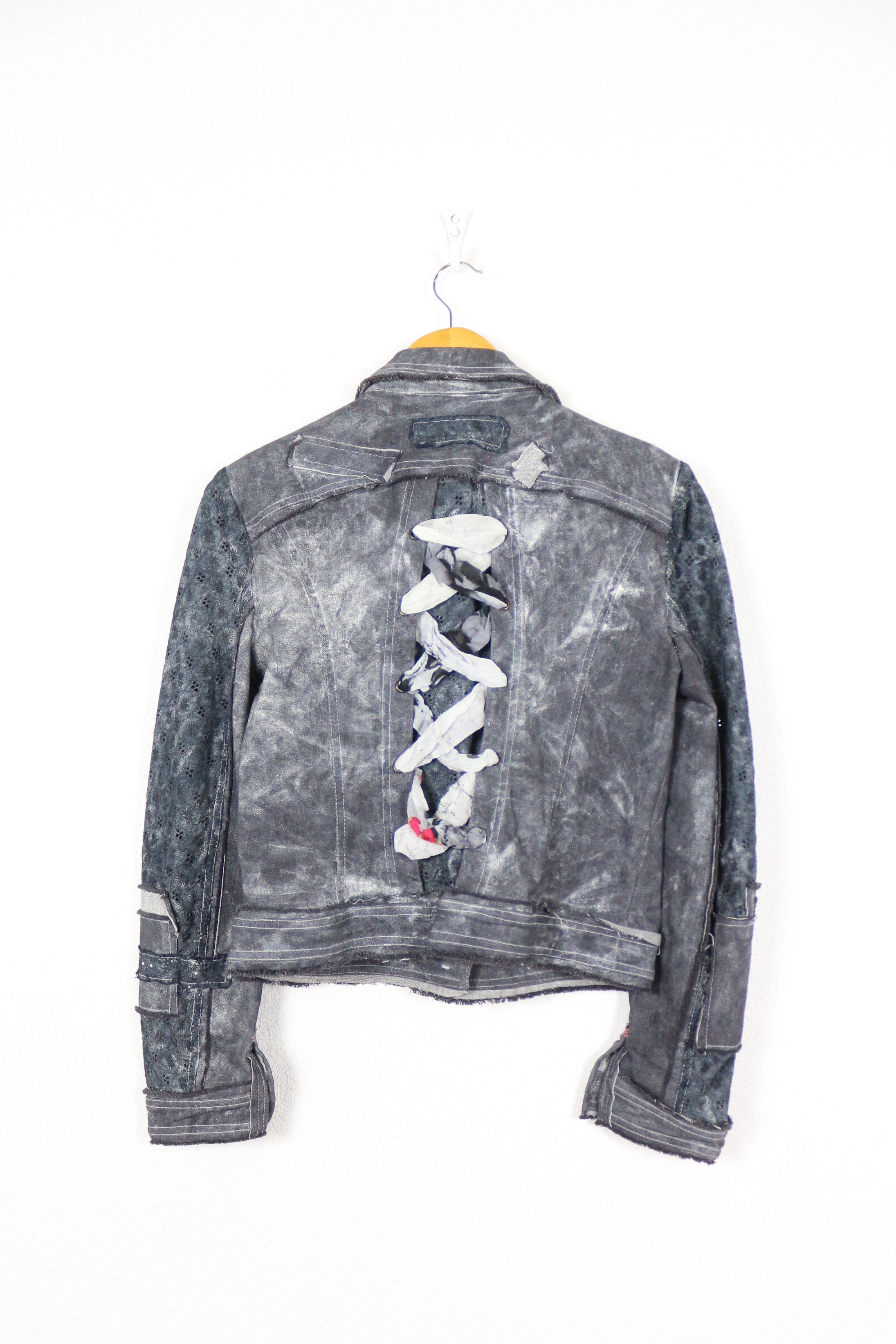 Elisa Cavaletti Elisa Cavaletti Bleached Avant Garde Jacket Y2K NZ Size S / US 4 / IT 40 - 6 Thumbnail