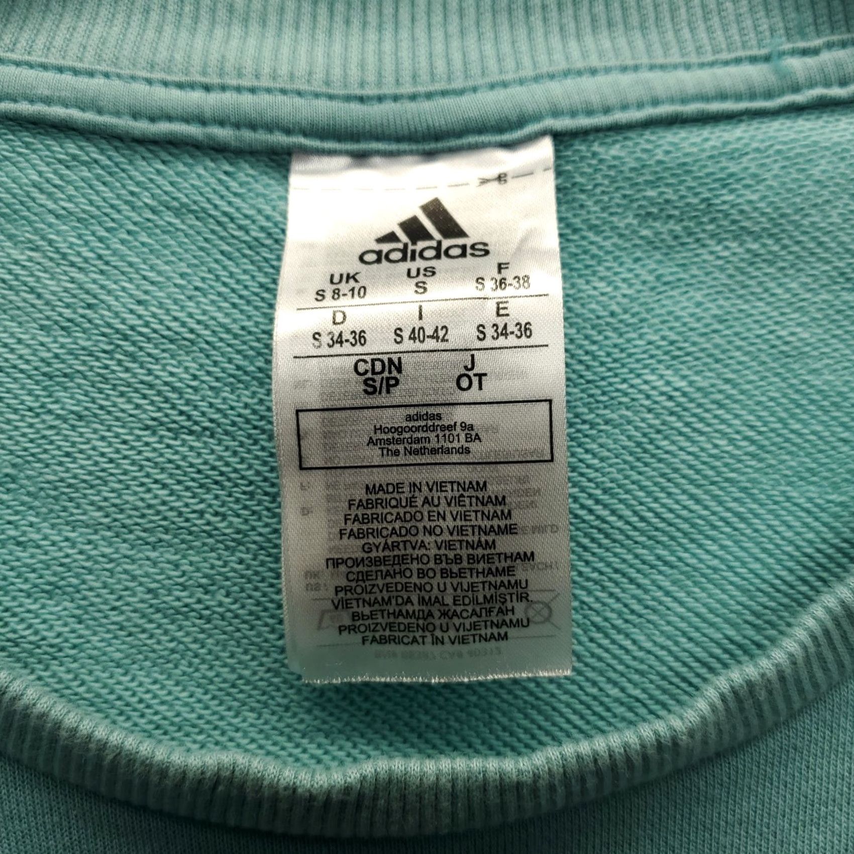 Adidas Adidas Sweatshirt Womens S Green Graphic Logo Raglan Sleeve Crew Neck Pullover Size S / US 4 / IT 40 - 3 Thumbnail