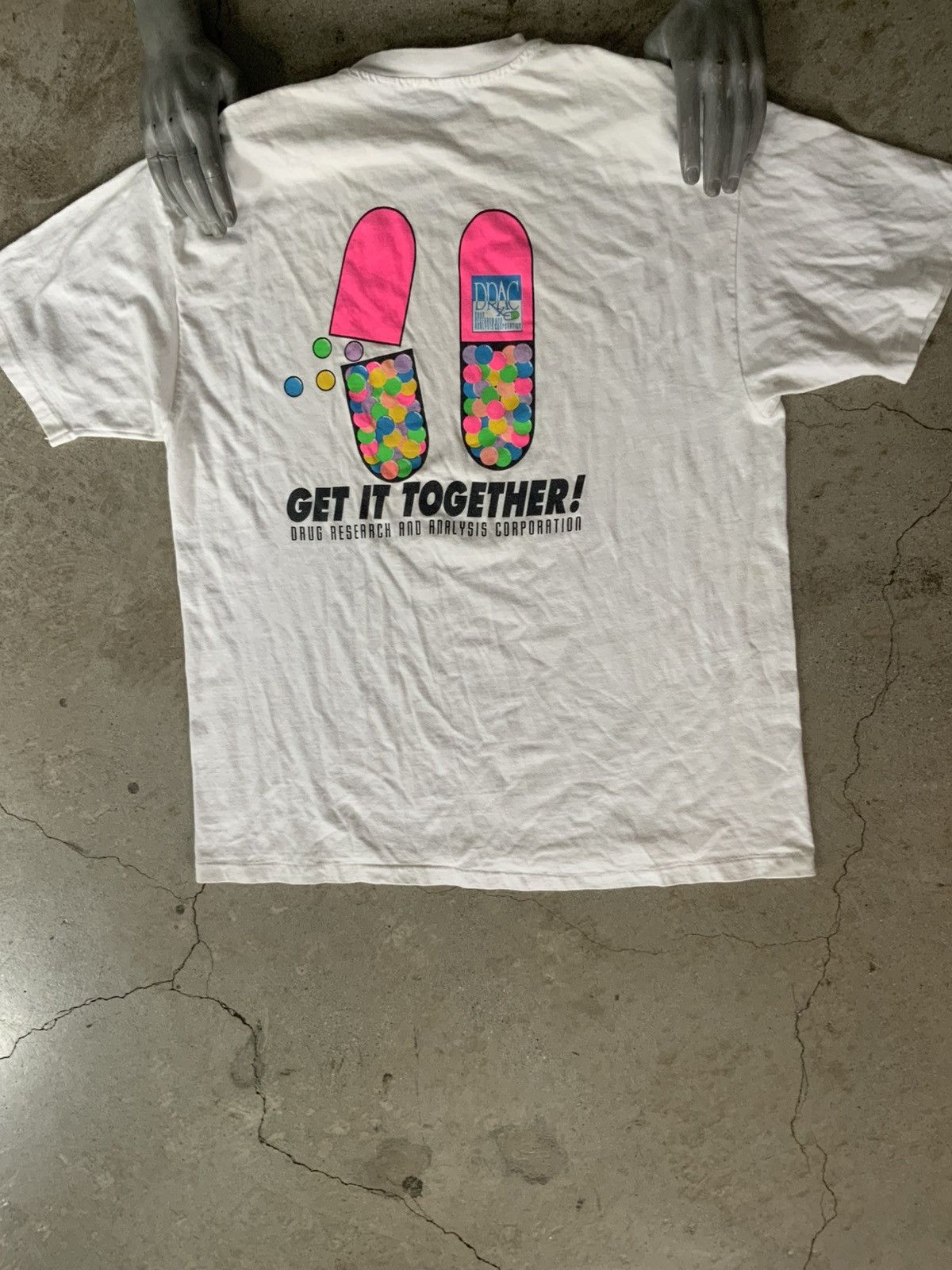 Vintage VINTAGE PHARMA PILL HUMOR TEE SHIRT Size US XL / EU 56 / 4 - 1 Thumbnail