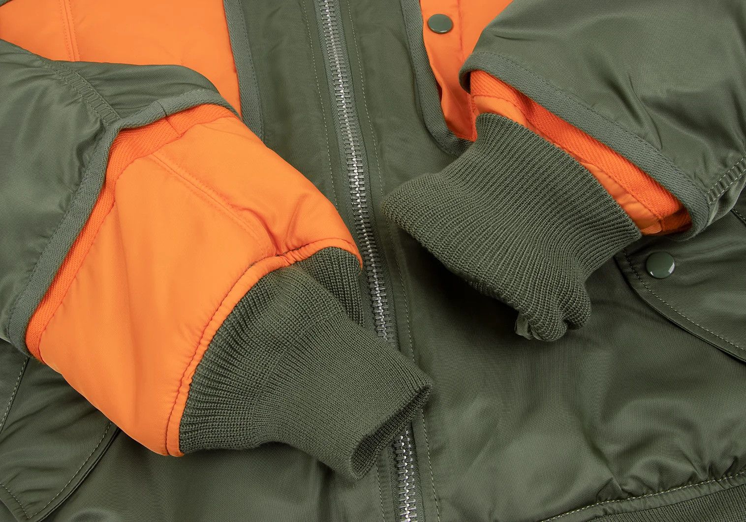 Junya Watanabe Reversible MA-1 er Jacket in Khaki Orange, XS Size US XS / EU 42 / 0 - 7 Thumbnail