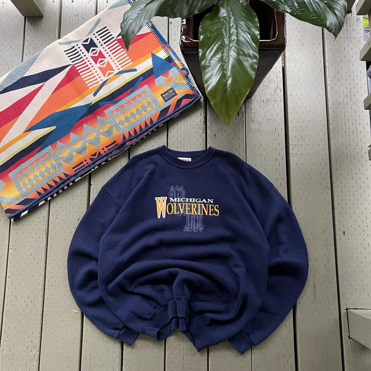 Vintage Vintage Michigan Wolverines Sweatshirts Size US XL / EU 56 / 4 - 2 Thumbnail