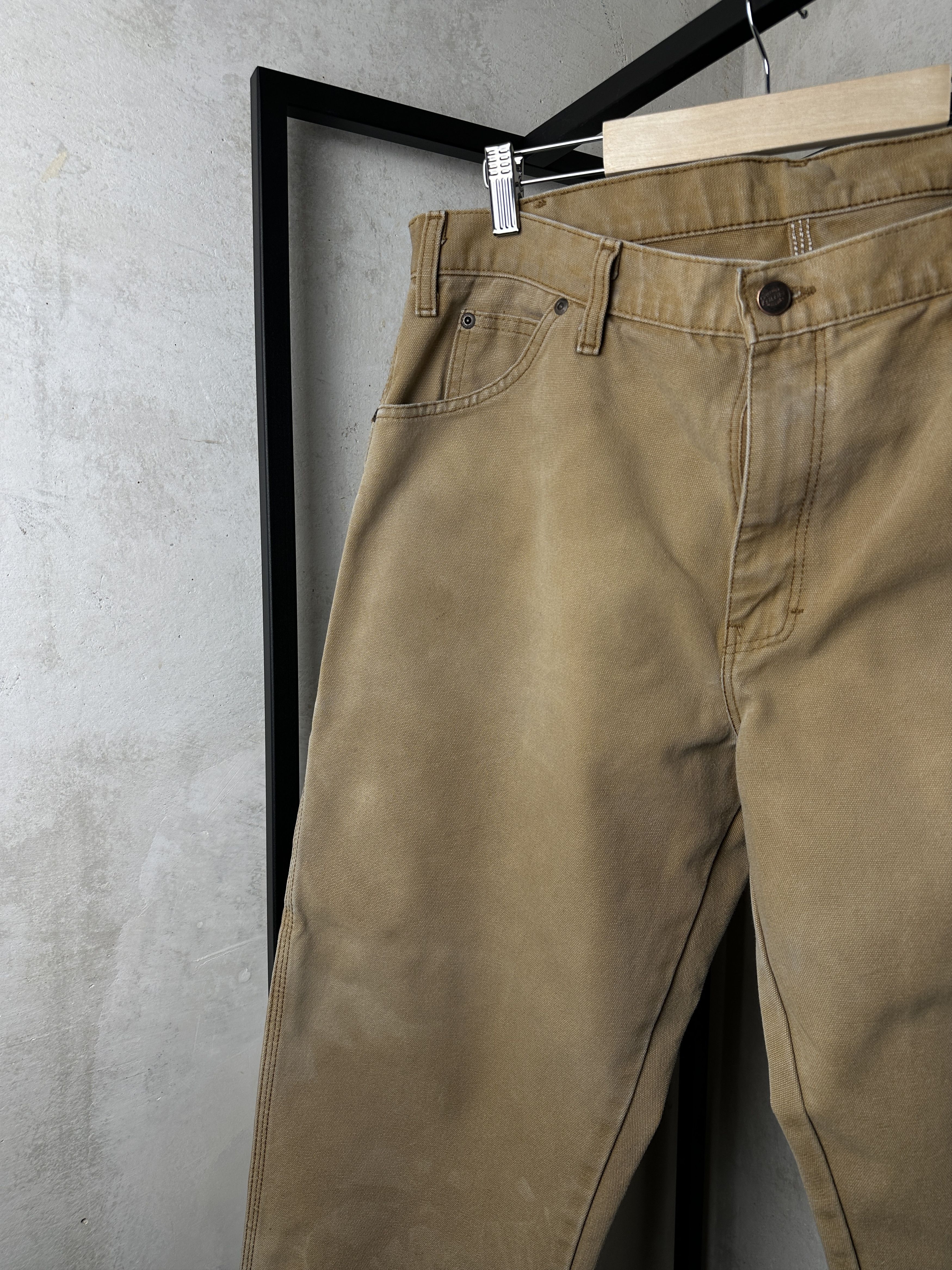 Dickies Dickies Jeans Carpenter Mens Camel Work Builder Pants Size US 36 / EU 52 - 4 Thumbnail