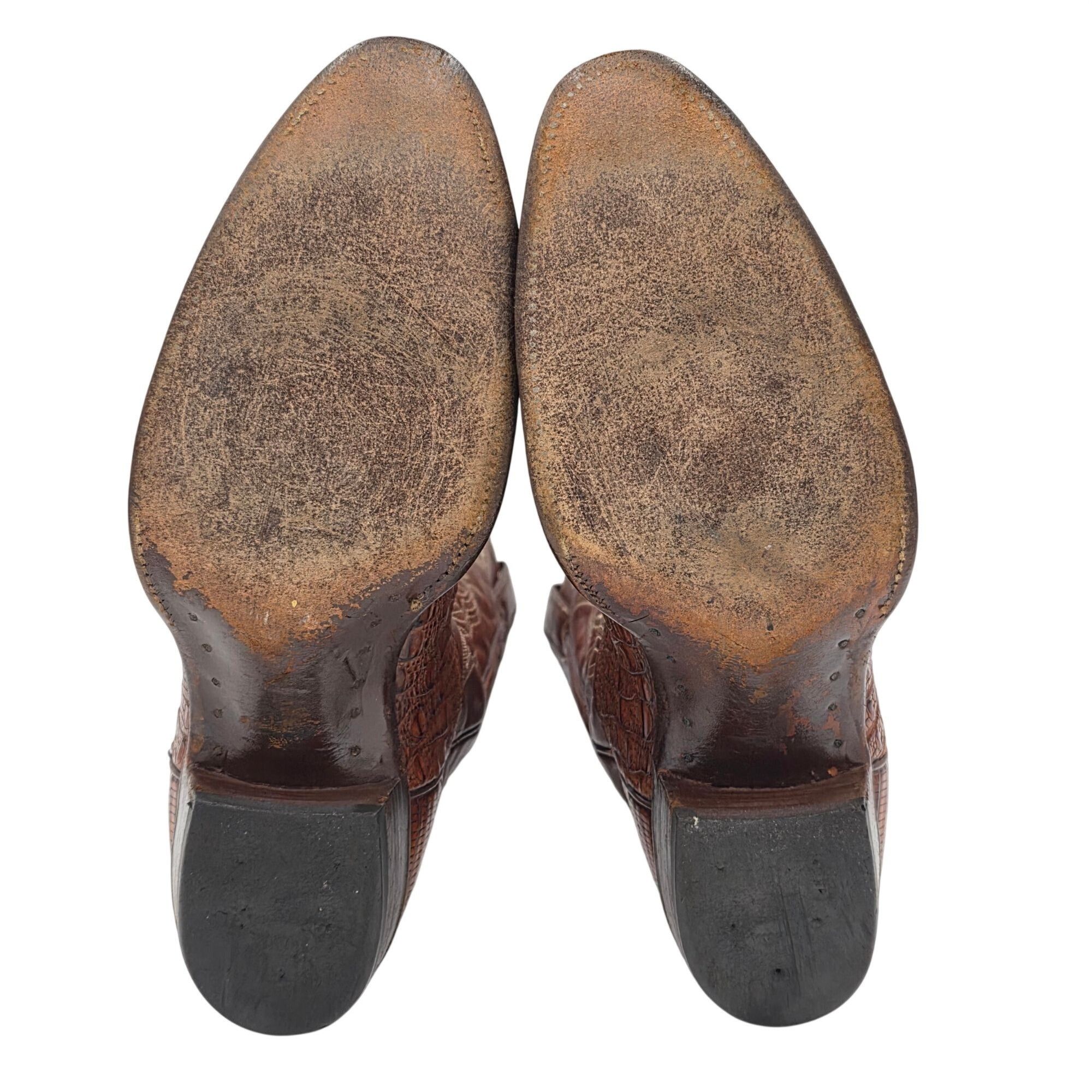 Justin Boots Vintage Justin Boots Rare Exotic Hornback Alligator Men 10D Size US 10 / EU 43 - 5 Thumbnail