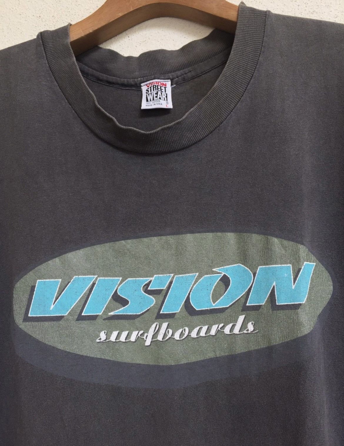 Vintage × Vision Streetwear × Welcome Skateboards Vintage 80s Vision Street Wear Surfboard Skateboard Tshirt Size US L / EU 52-54 / 3 - 2 Thumbnail