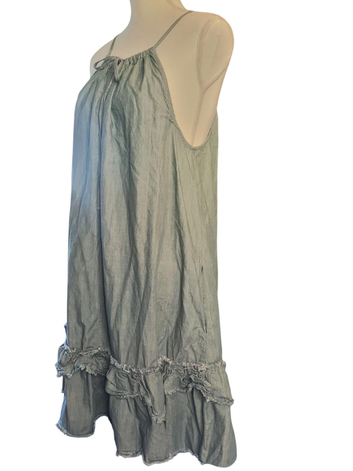 Designer Wishlist Women's Midi Dress w Ruffle Hem & Spaghetti Straps Size M / US 6-8 / IT 42-44 - 5 Thumbnail