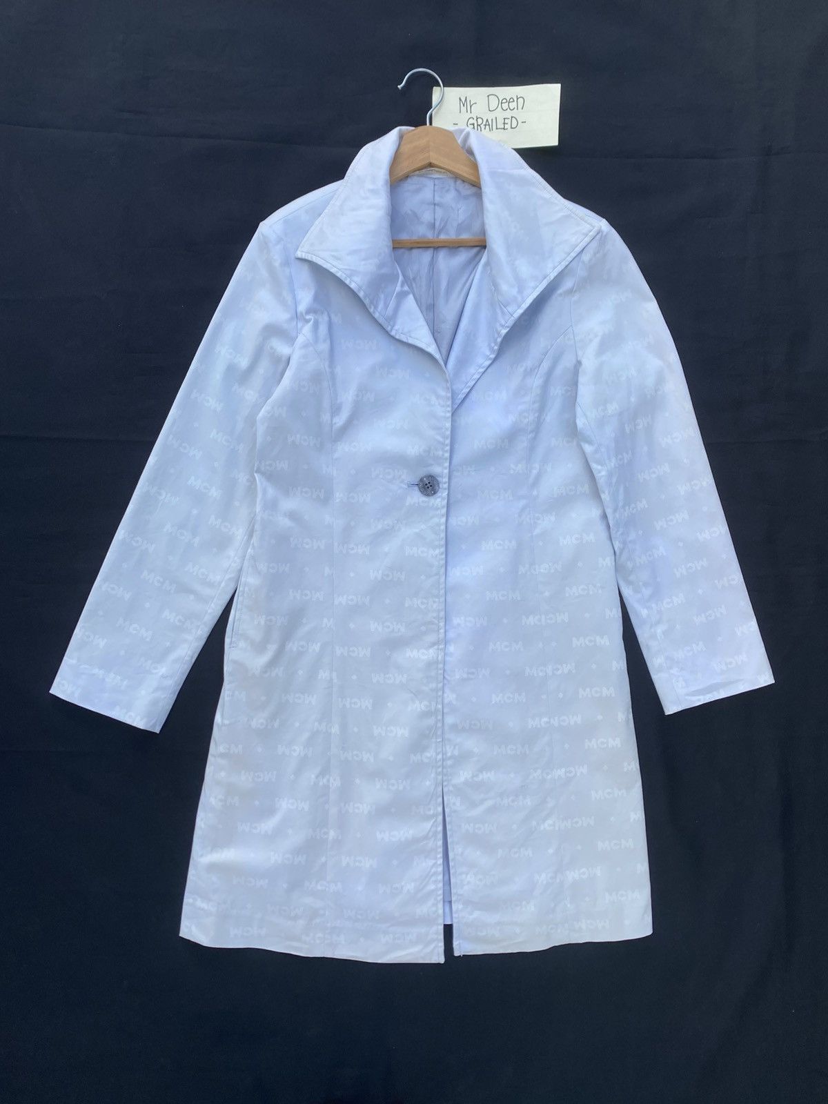 Rare Vintage MCM Monogram Logos Long Coat
