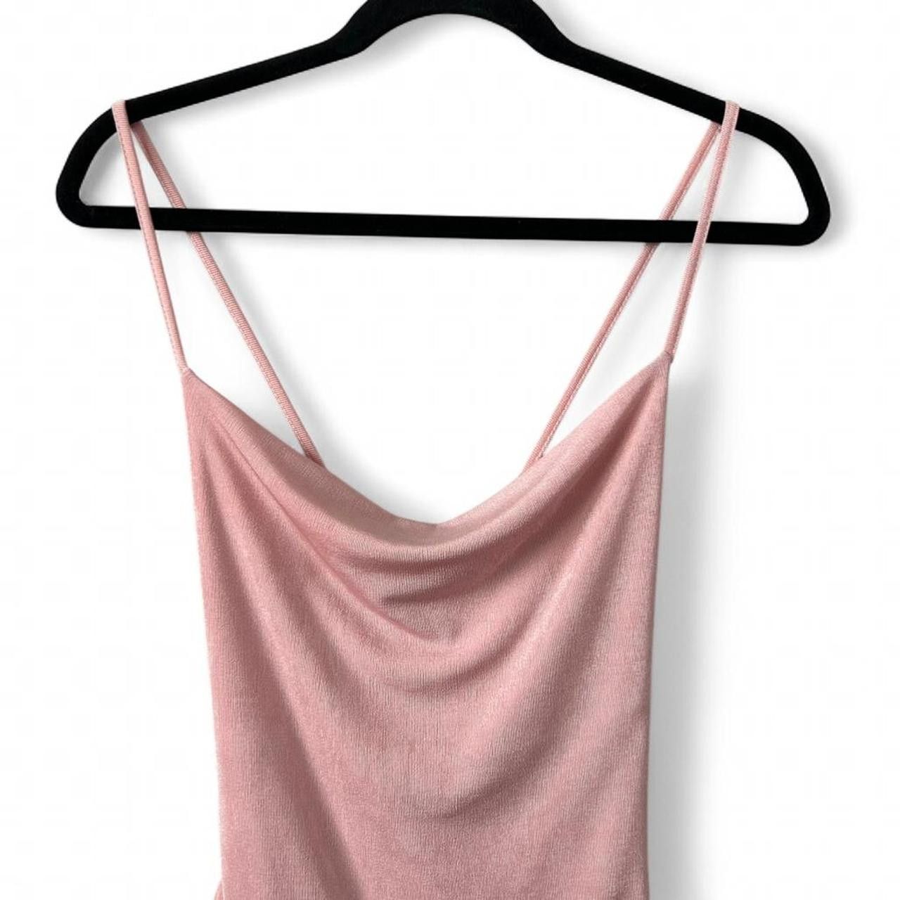 Other 21 Saints Pink Satin Slip Midi Dress Size S / US 4 / IT 40 - 4 Thumbnail