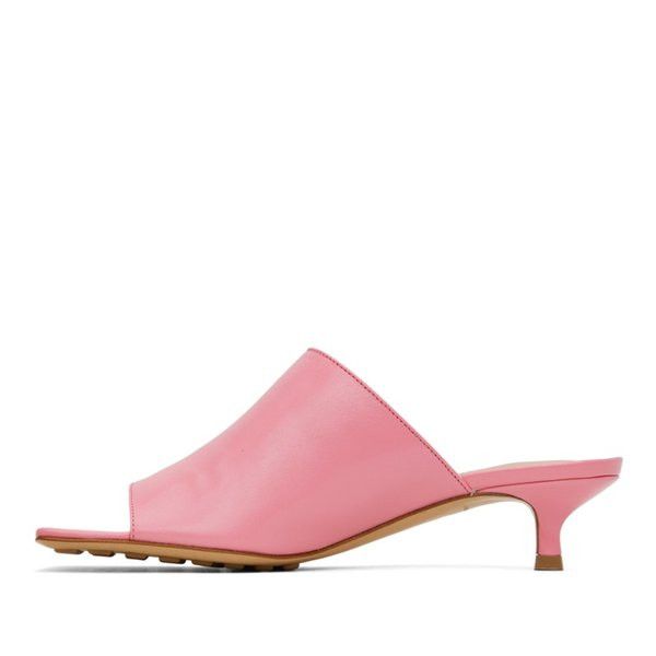 Bottega Veneta o1n1vont1225 Stretch Mules in Pink Size US 8.5 / IT 38.5 - 2 Thumbnail