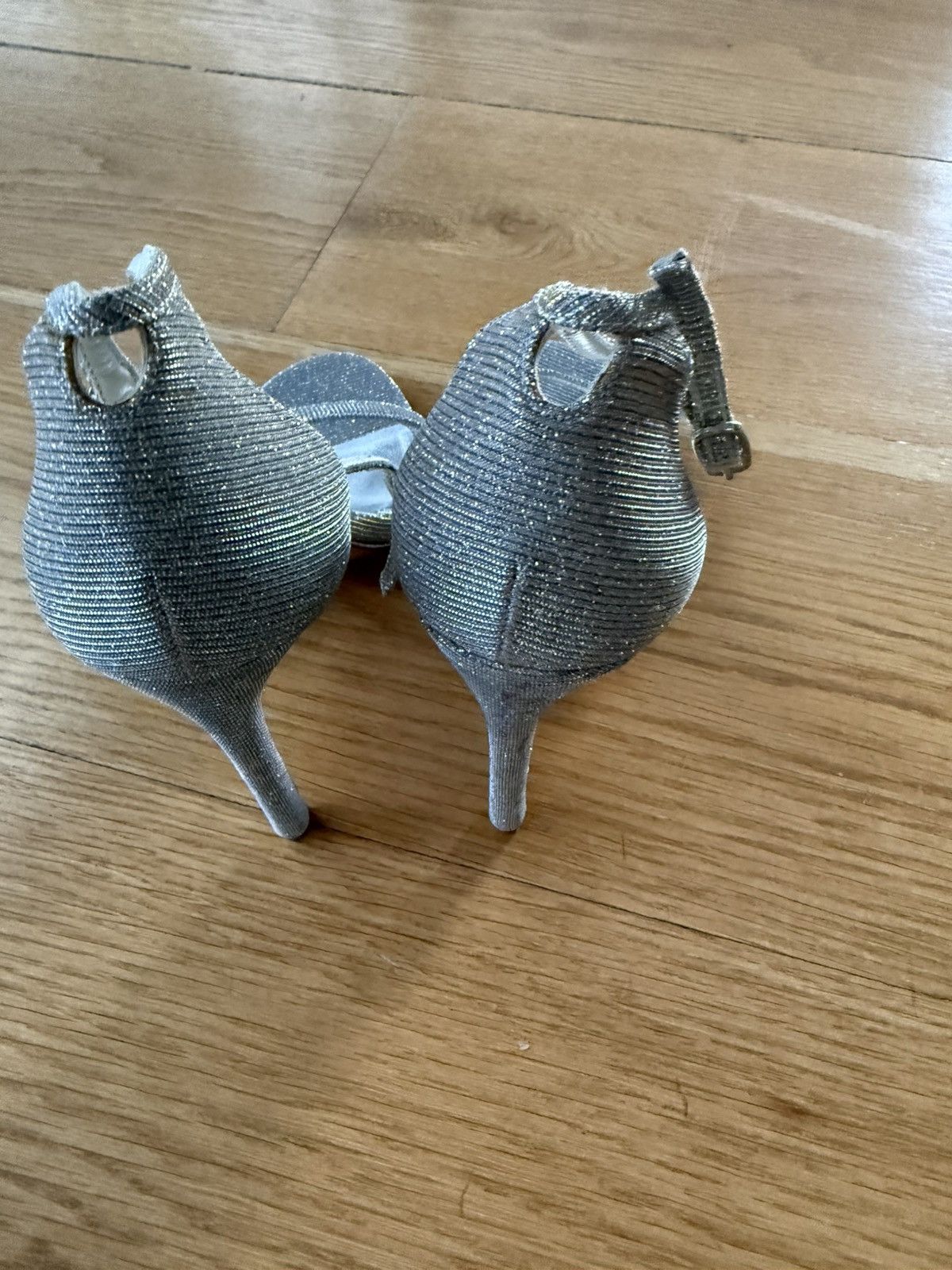 Stuart Weitzman Stuart Weitzman Stunning Silver Stilletto Shoes Size US 10 / IT 40 - 4 Thumbnail