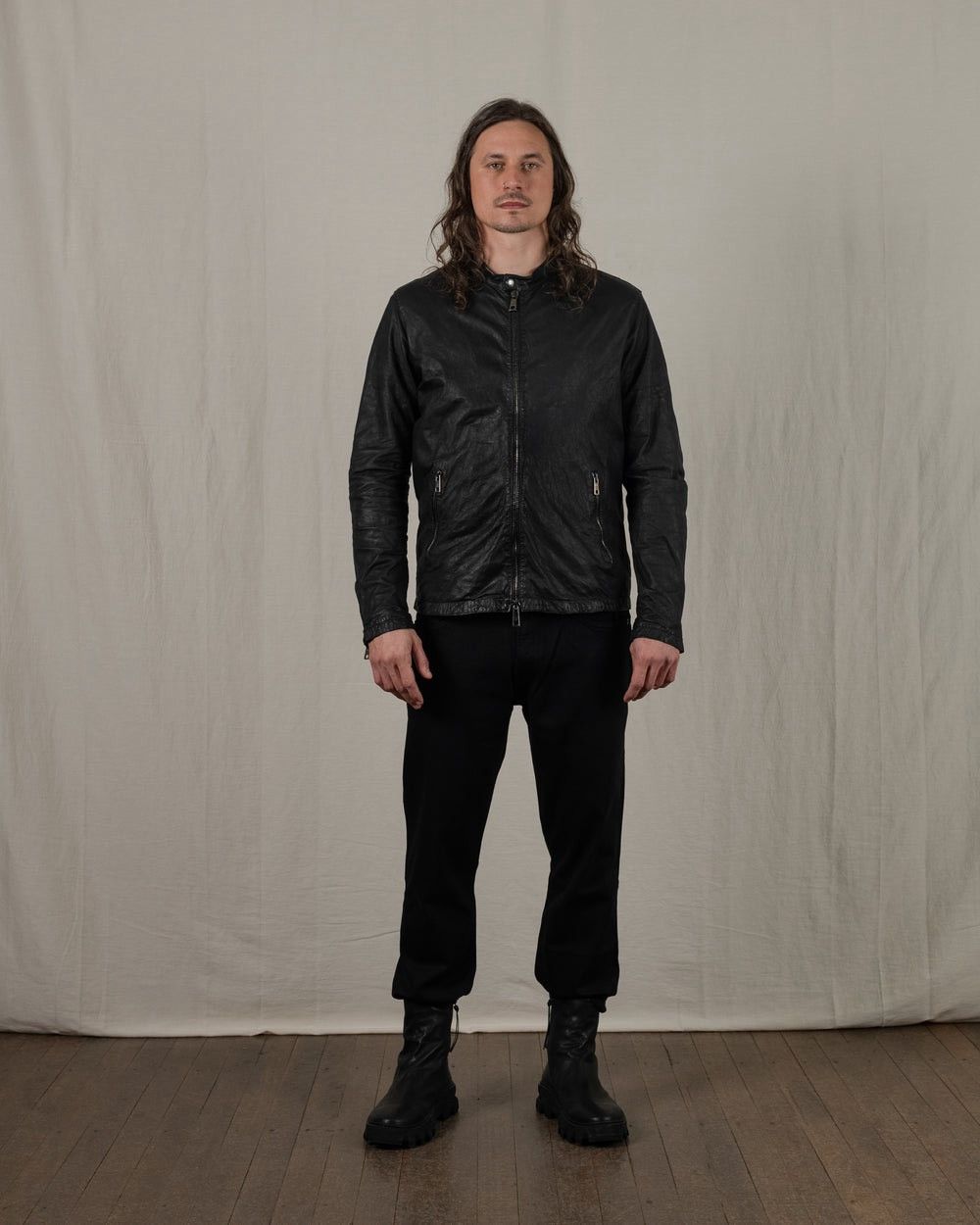 Giorgio Brato Giorgio Brato Leather Jacket BlackPepper Size US L / EU 52-54 / 3 - 3 Thumbnail