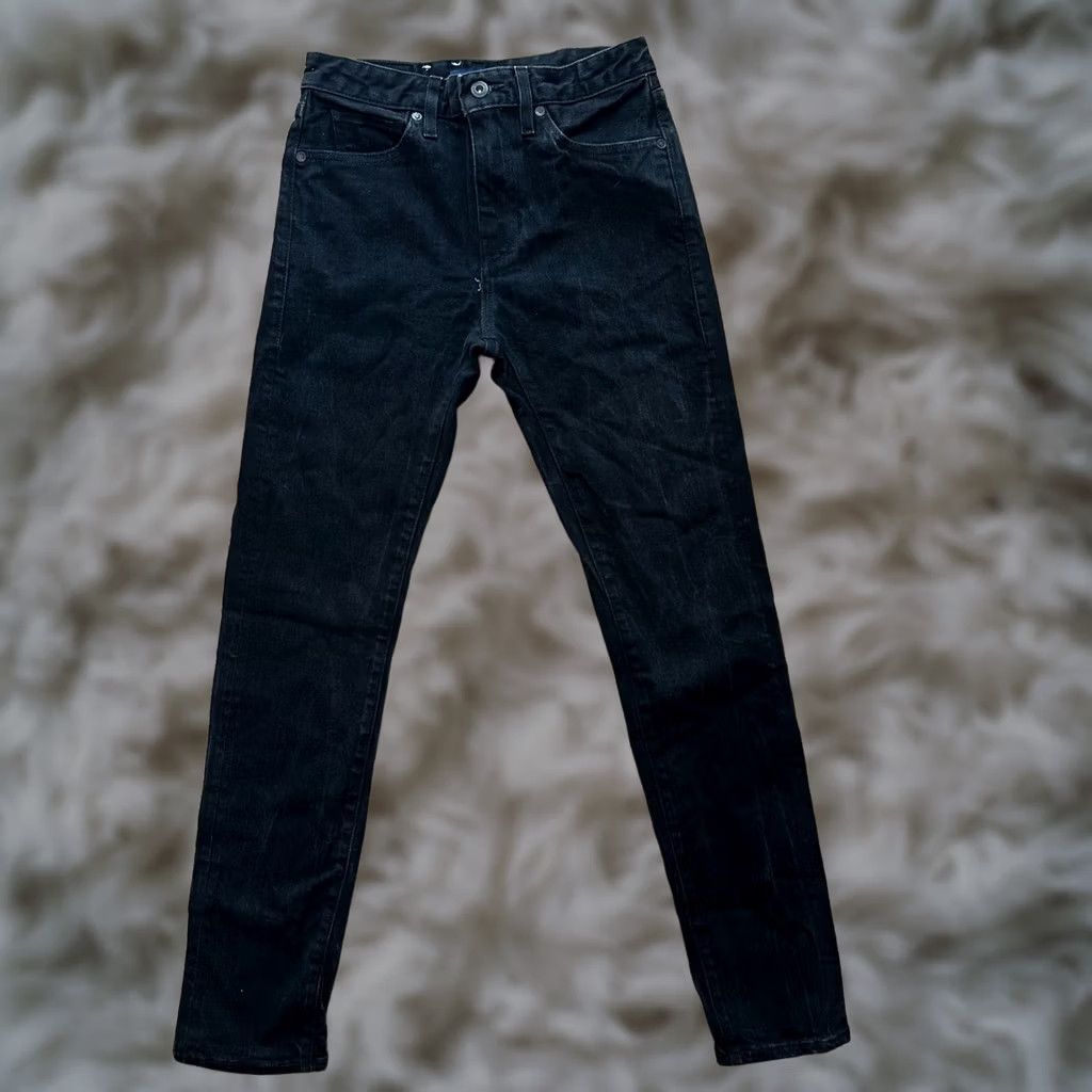 Levi's Levi's Made & Crafted Jeans Mens Black Slim Mid Rise 29x32 Denim Dark Wash Size US 29 - 1 Thumbnail