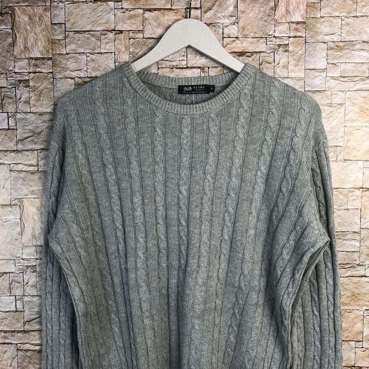Beams Plus Beams Hearts Grey Knitwear #A169 Size M / US 6-8 / IT 42-44 - 5 Thumbnail